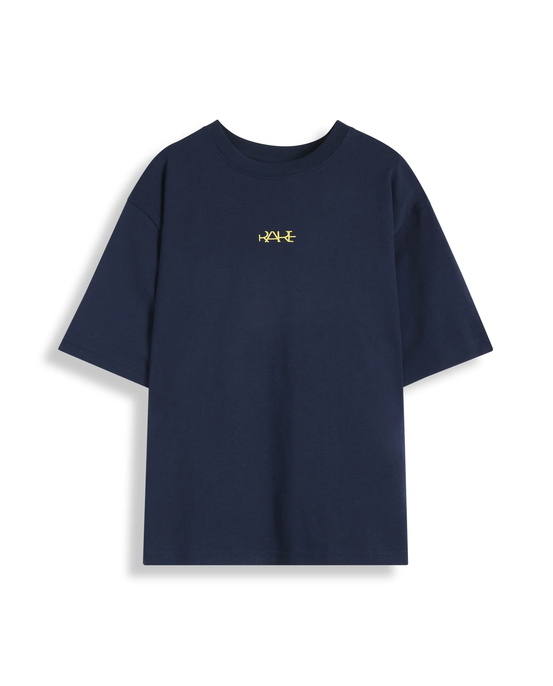 Rare Ones Kids Bany Navy Cotton Half Sleeves Crew Neck Oversized Fit Graphic Back Print T-Shirt - Image 2
