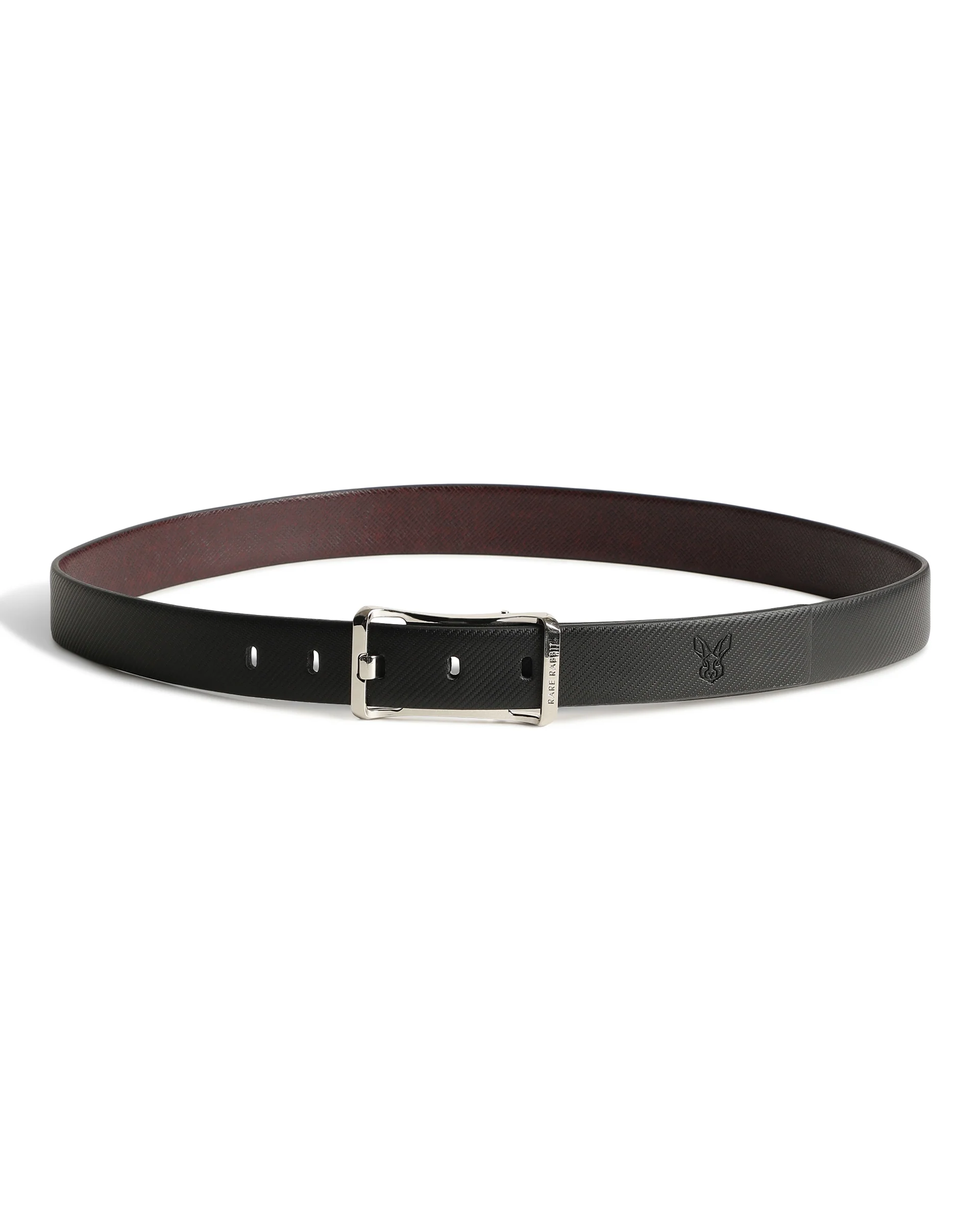 Rare Rabbit Men's Barton Black Belt Leather - Image 3
