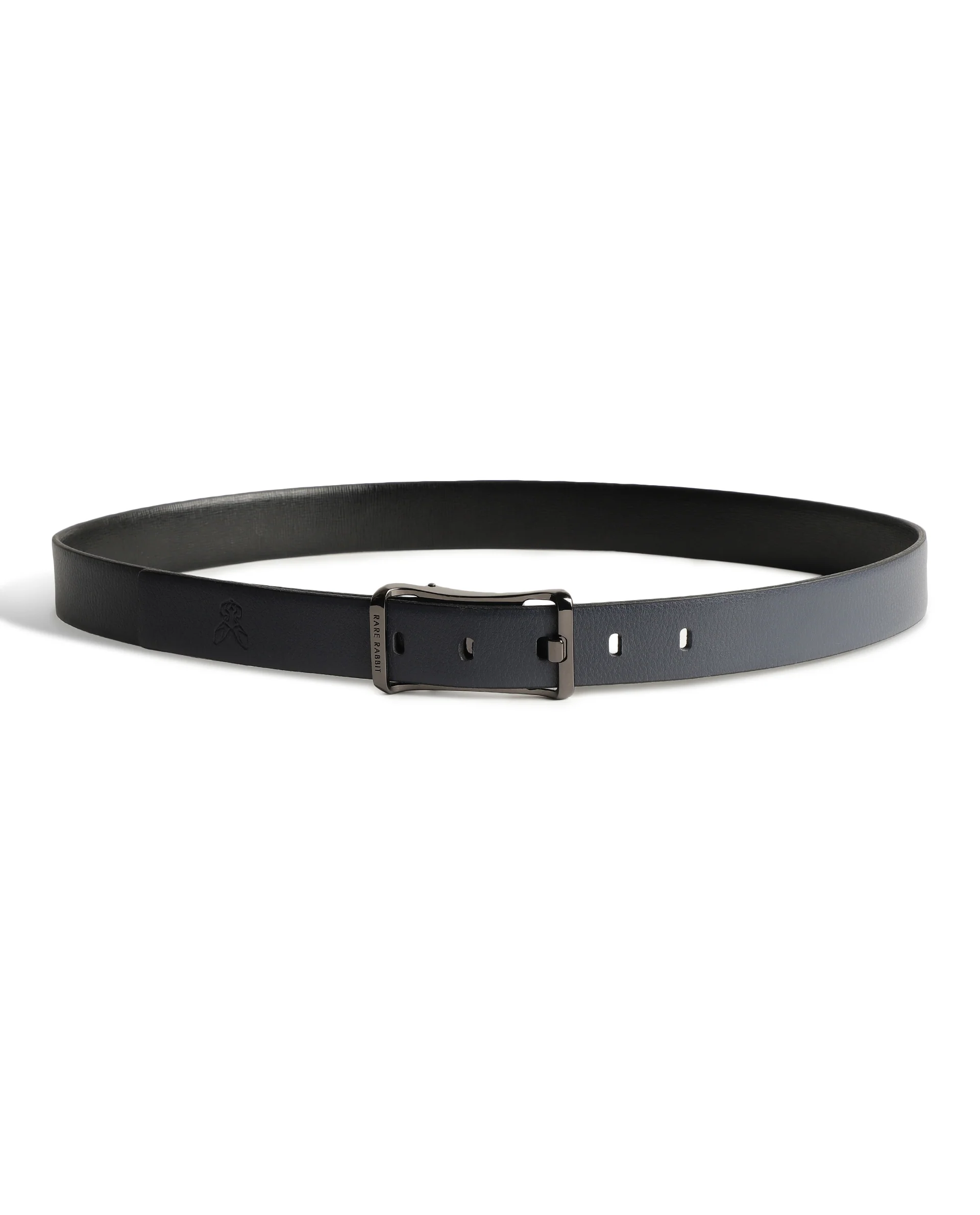 Rare Rabbit Men's Barton Navy Belt Leather - Image 3