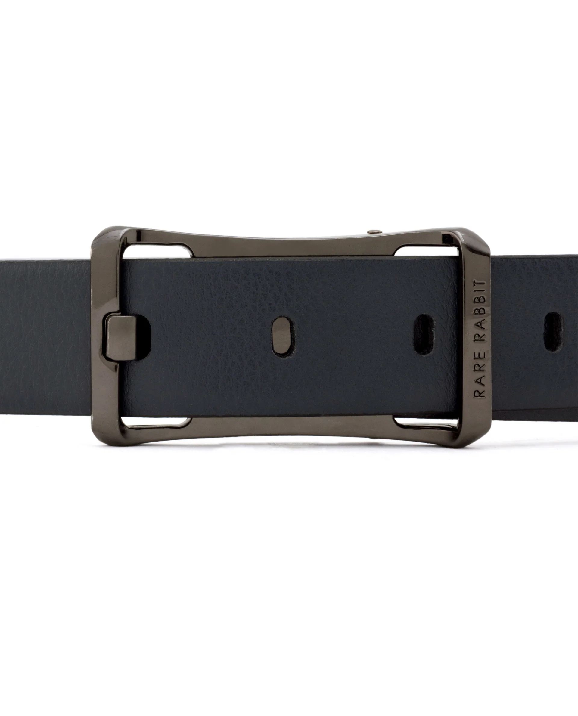 Rare Rabbit Men's Barton Navy Belt Leather - Image 4
