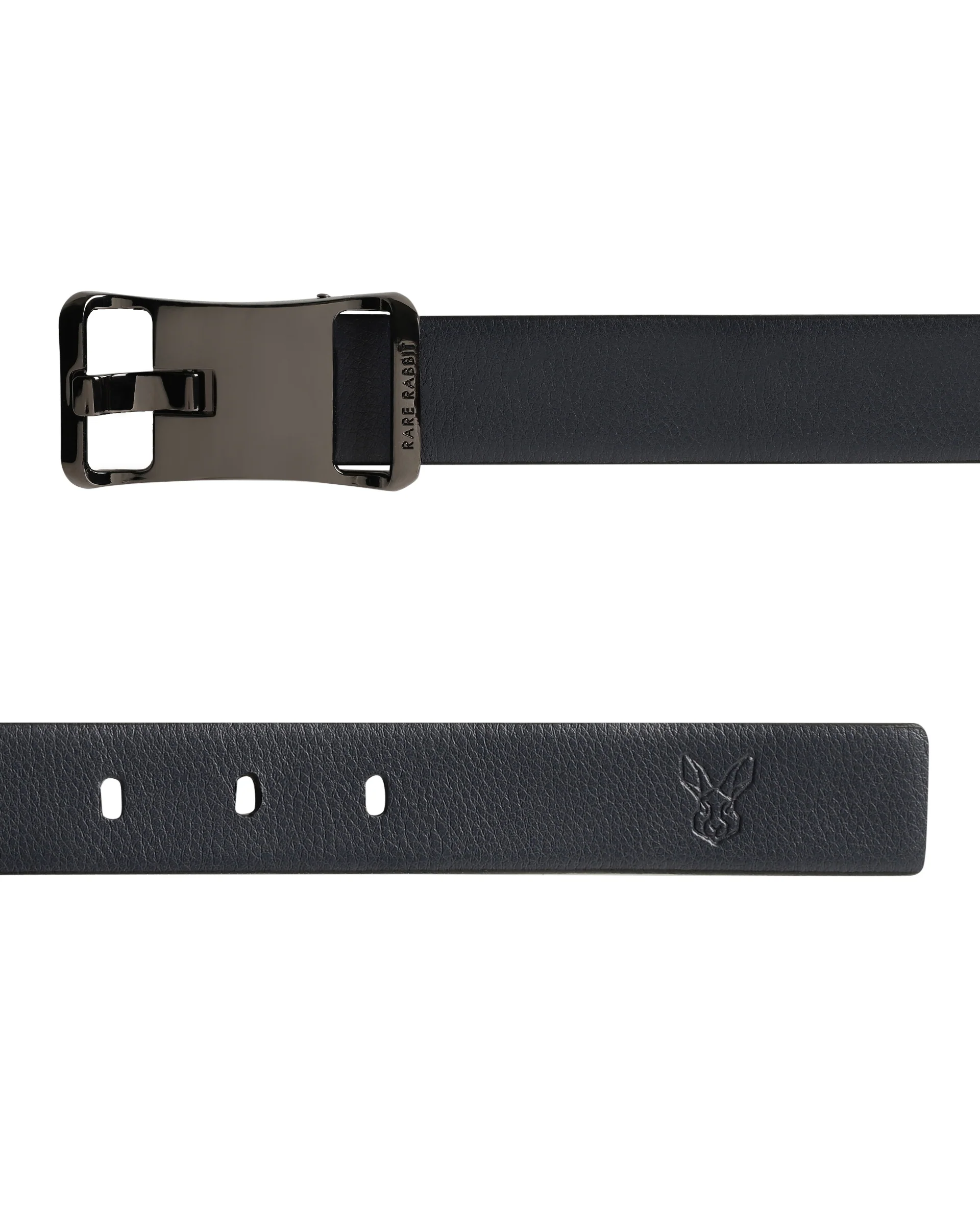 Rare Rabbit Men's Barton Navy Belt Leather - Image 5
