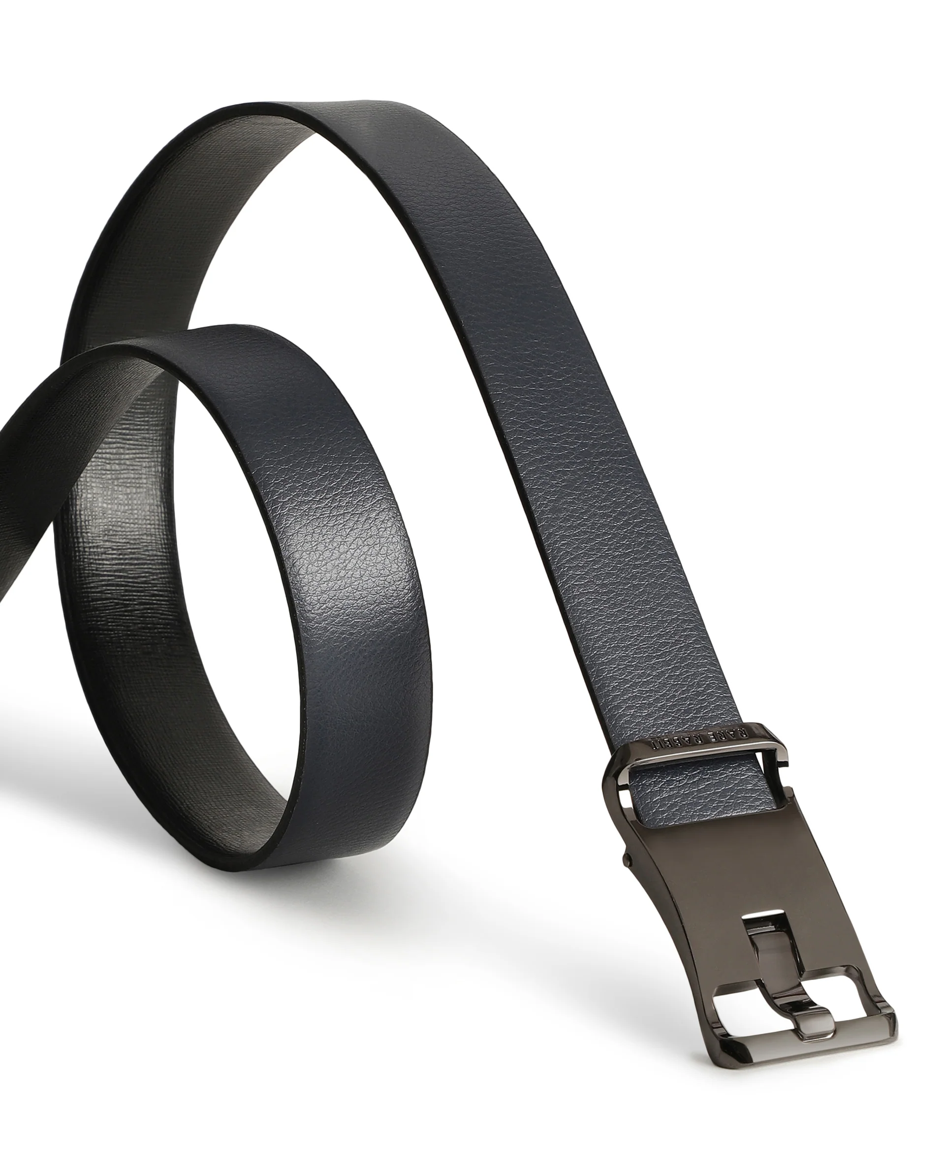 Rare Rabbit Men's Barton Navy Belt Leather - Image 6
