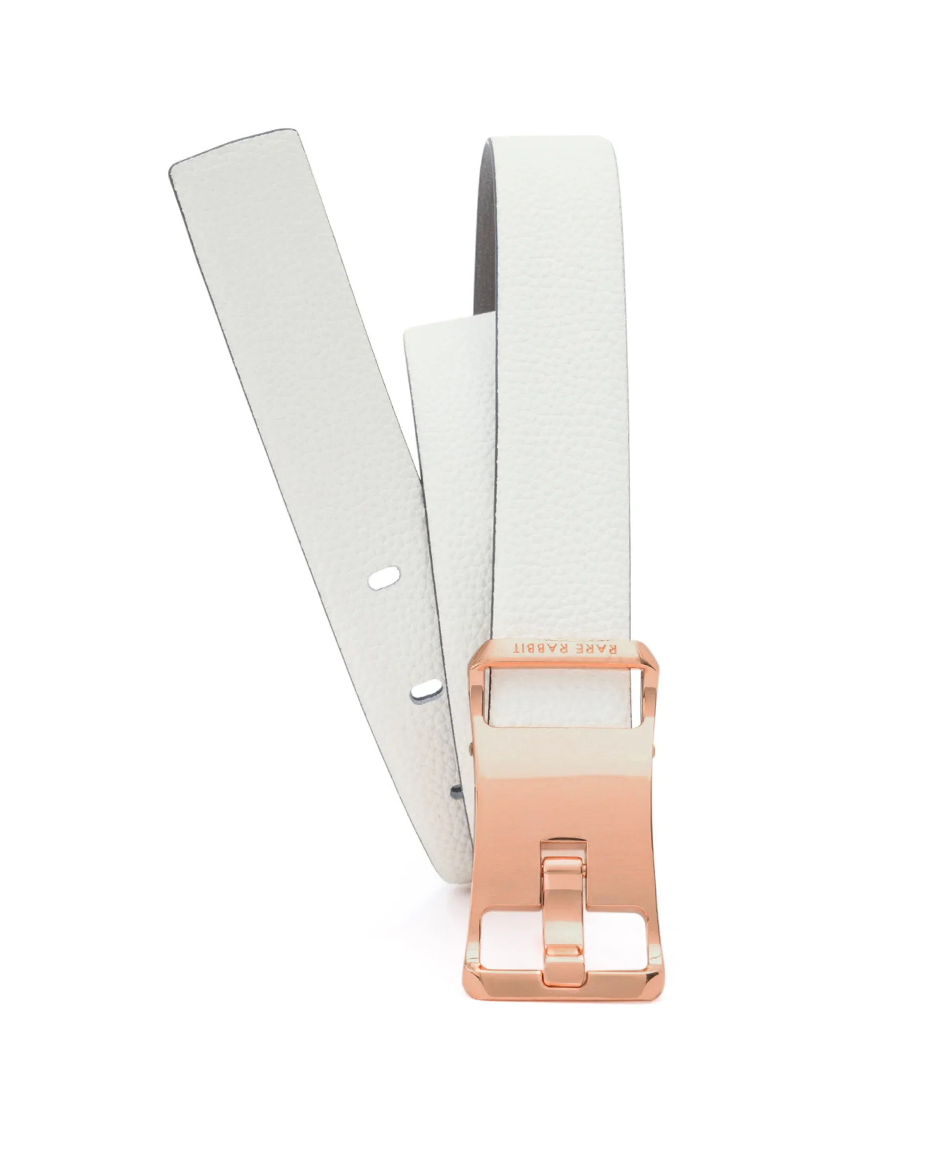 Rare Rabbit Men's Barton White Belt Leather - Image 2