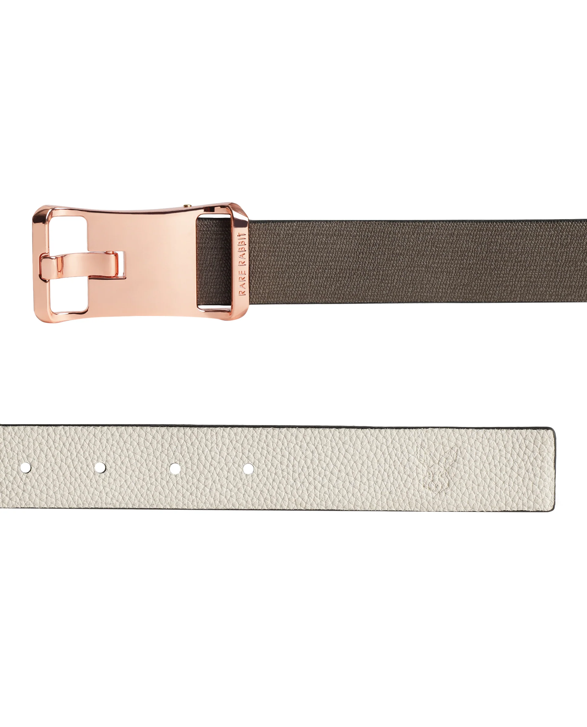 Rare Rabbit Men's Barton White Belt Leather - Image 5