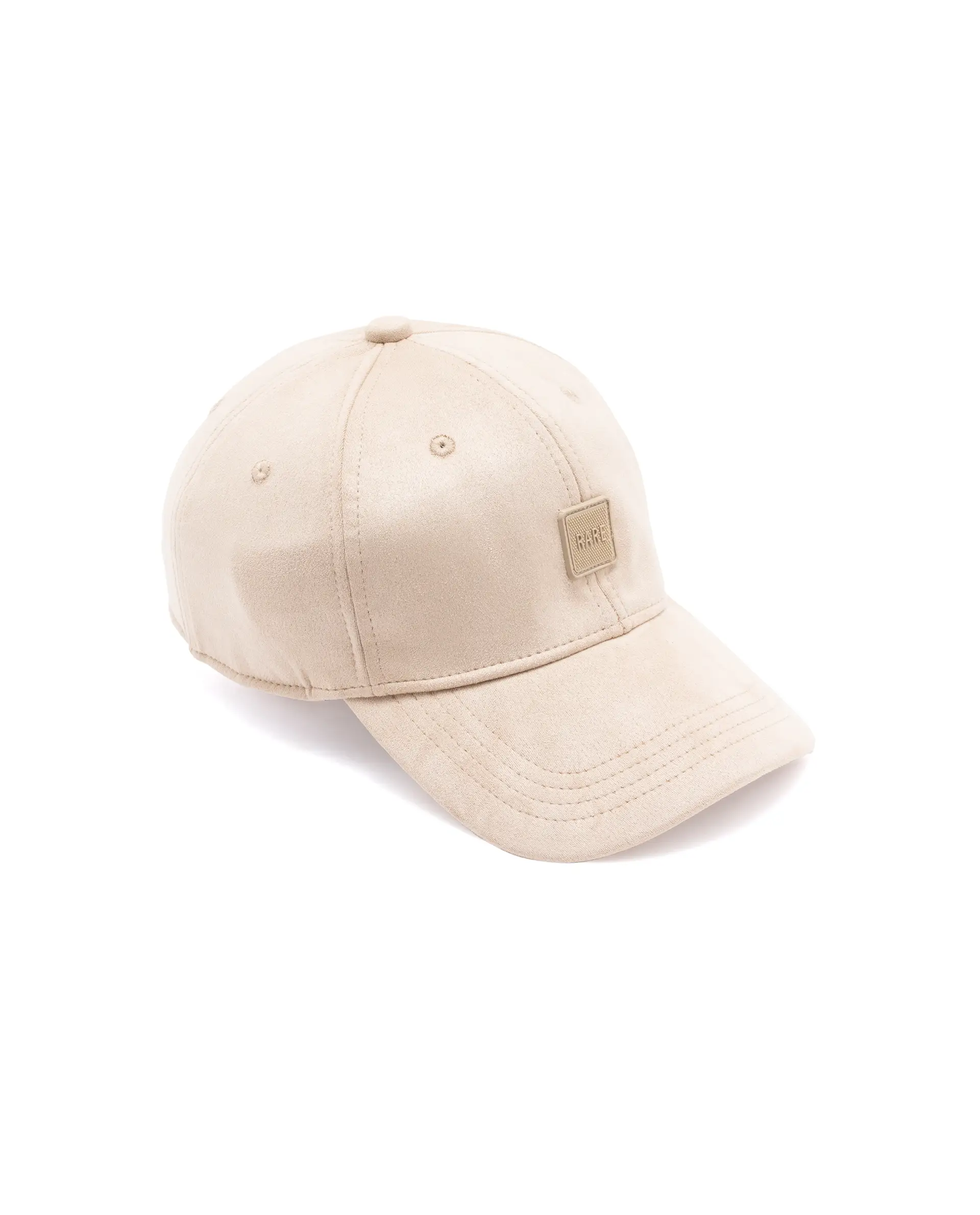 Rare Rabbit Men Base Beige Monotone Color Silicone Badge Branding Cap - Image 6