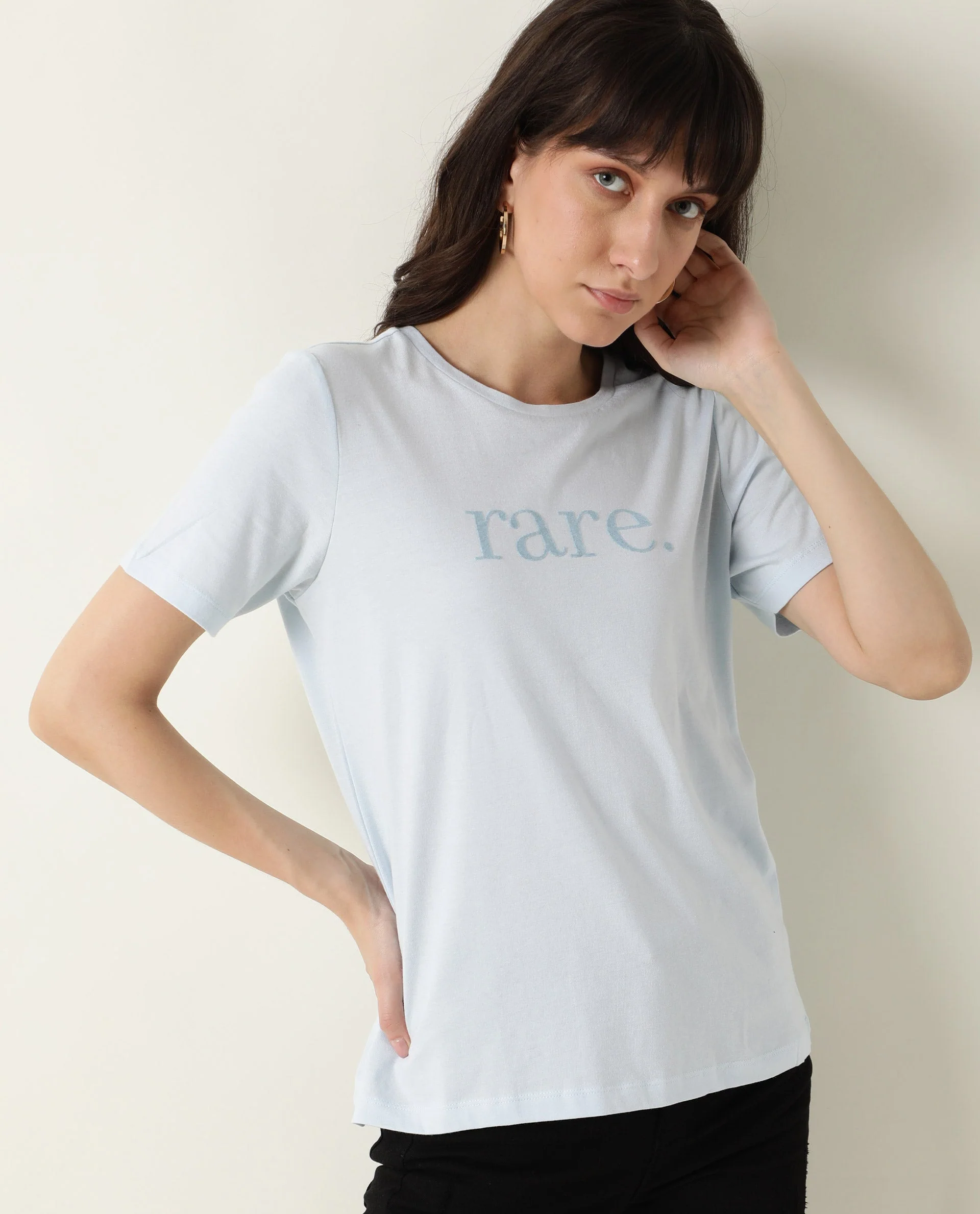 Rareism Women's Basic Tee 2 Blue T-Shirt