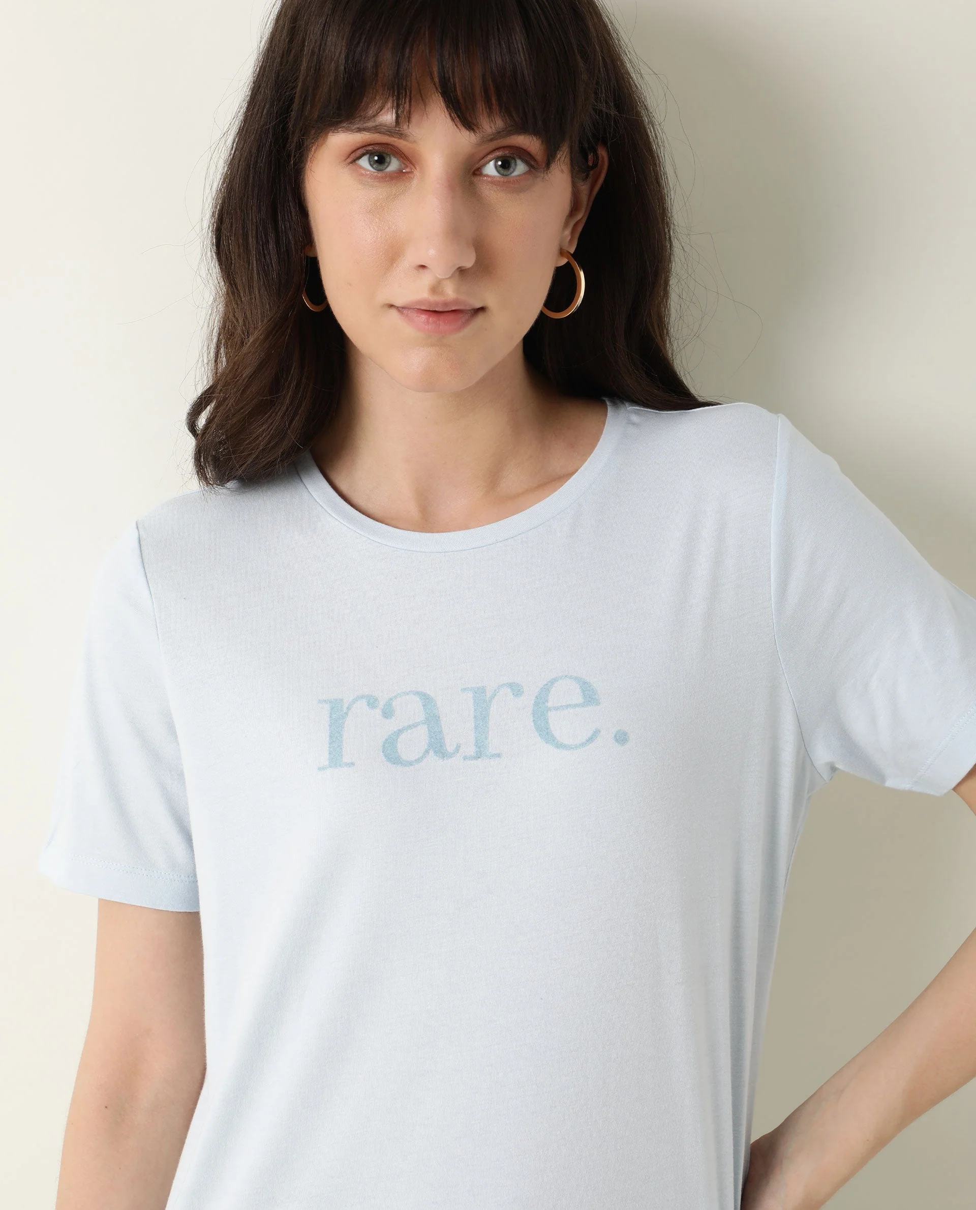 Rareism Women's Basic Tee 2 Blue T-Shirt - Image 4