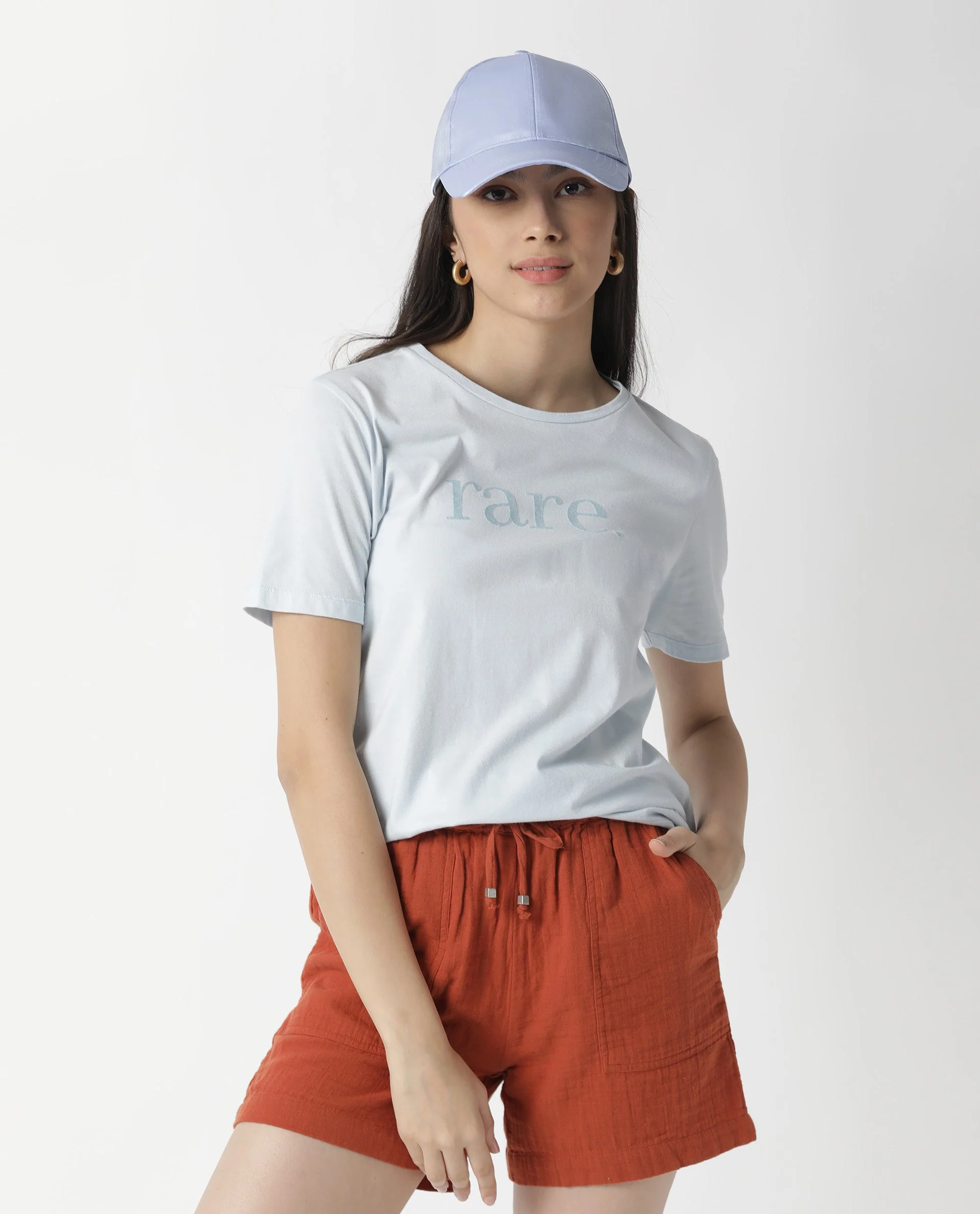 Rareism Women's Basic Tee 2 Blue T-Shirt - Image 5
