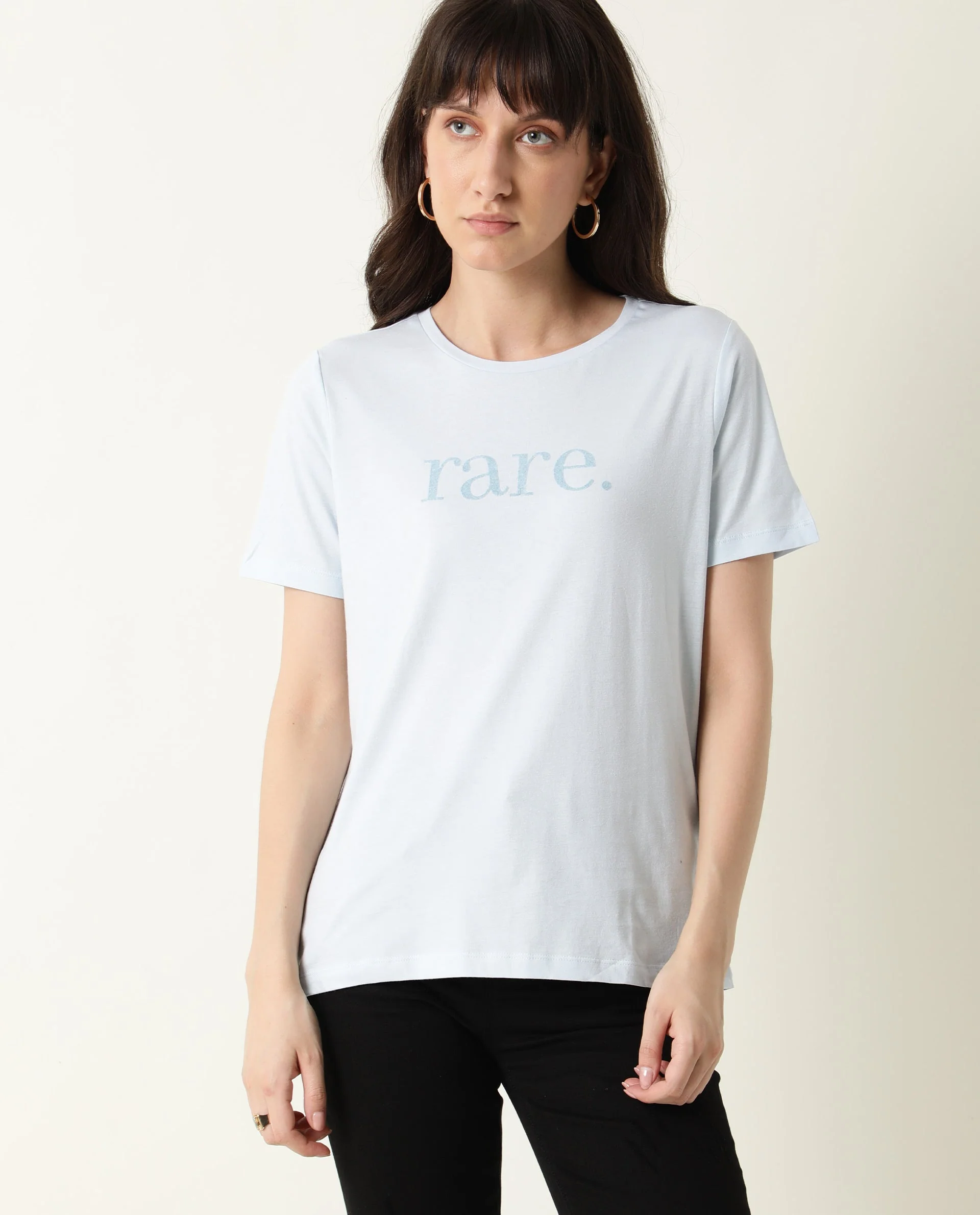 Rareism Women's Basic Tee 2 Blue T-Shirt - Image 9