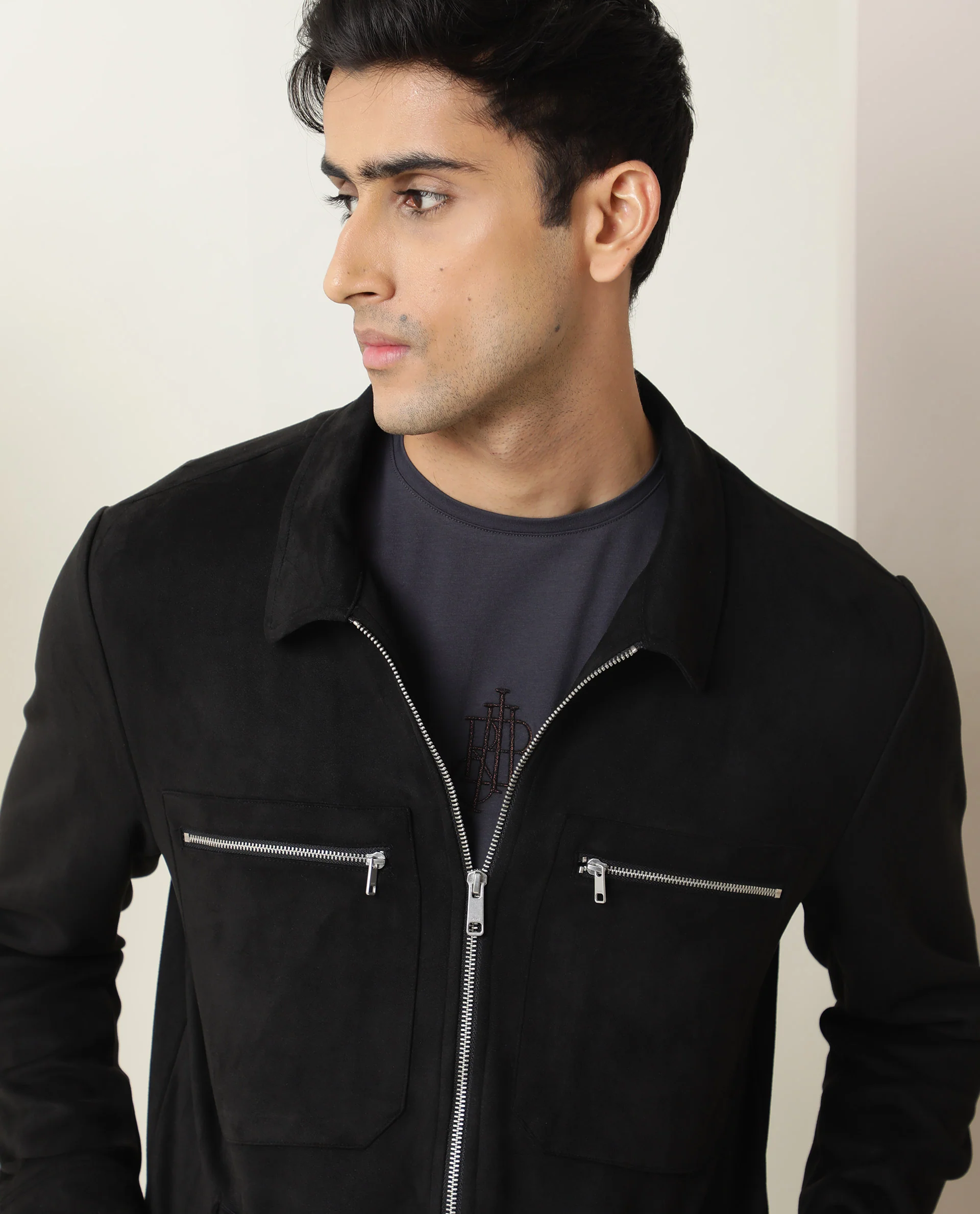 Rare Rabbit Men's Bax Black Regular Fit Jacket - Image 2
