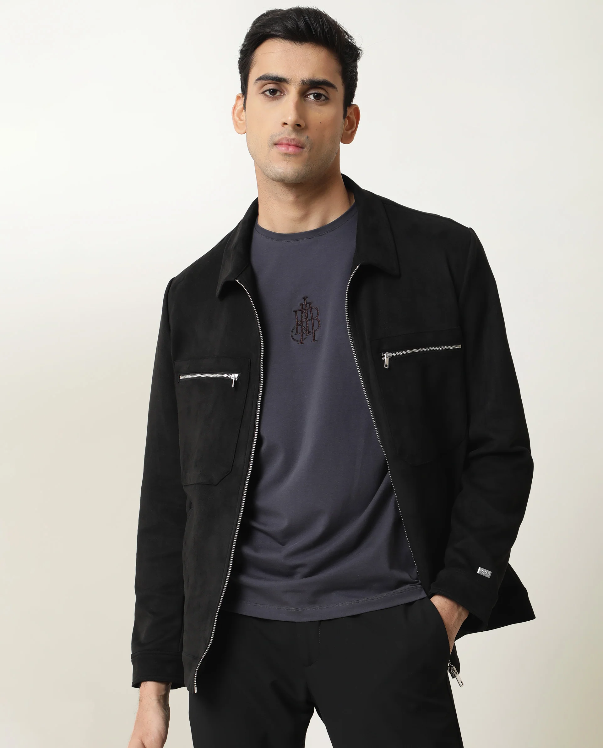 Rare Rabbit Men's Bax Black Regular Fit Jacket - Image 9