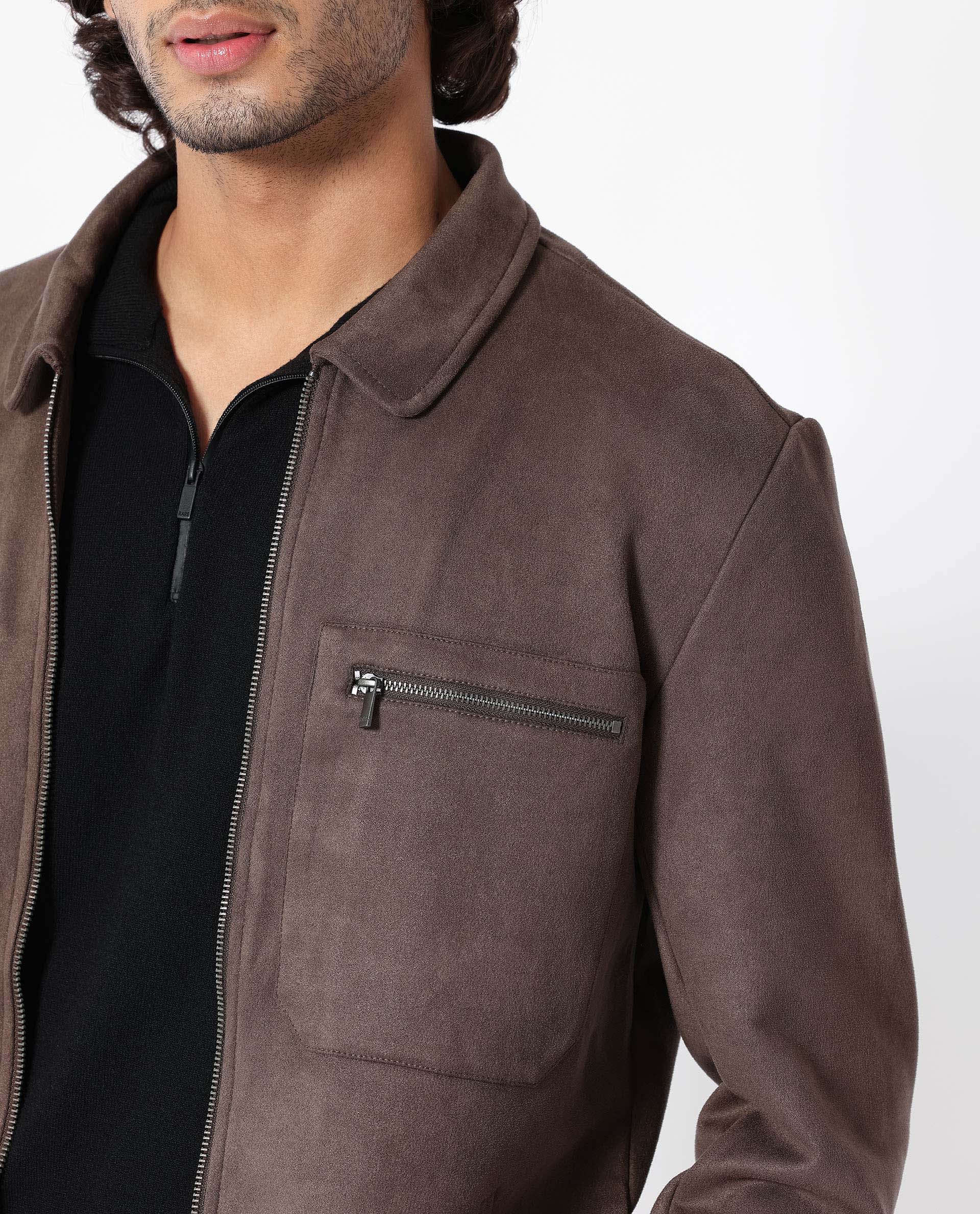 Rare Rabbit Men's Bax Brown Regular Fit Jacket - Image 3