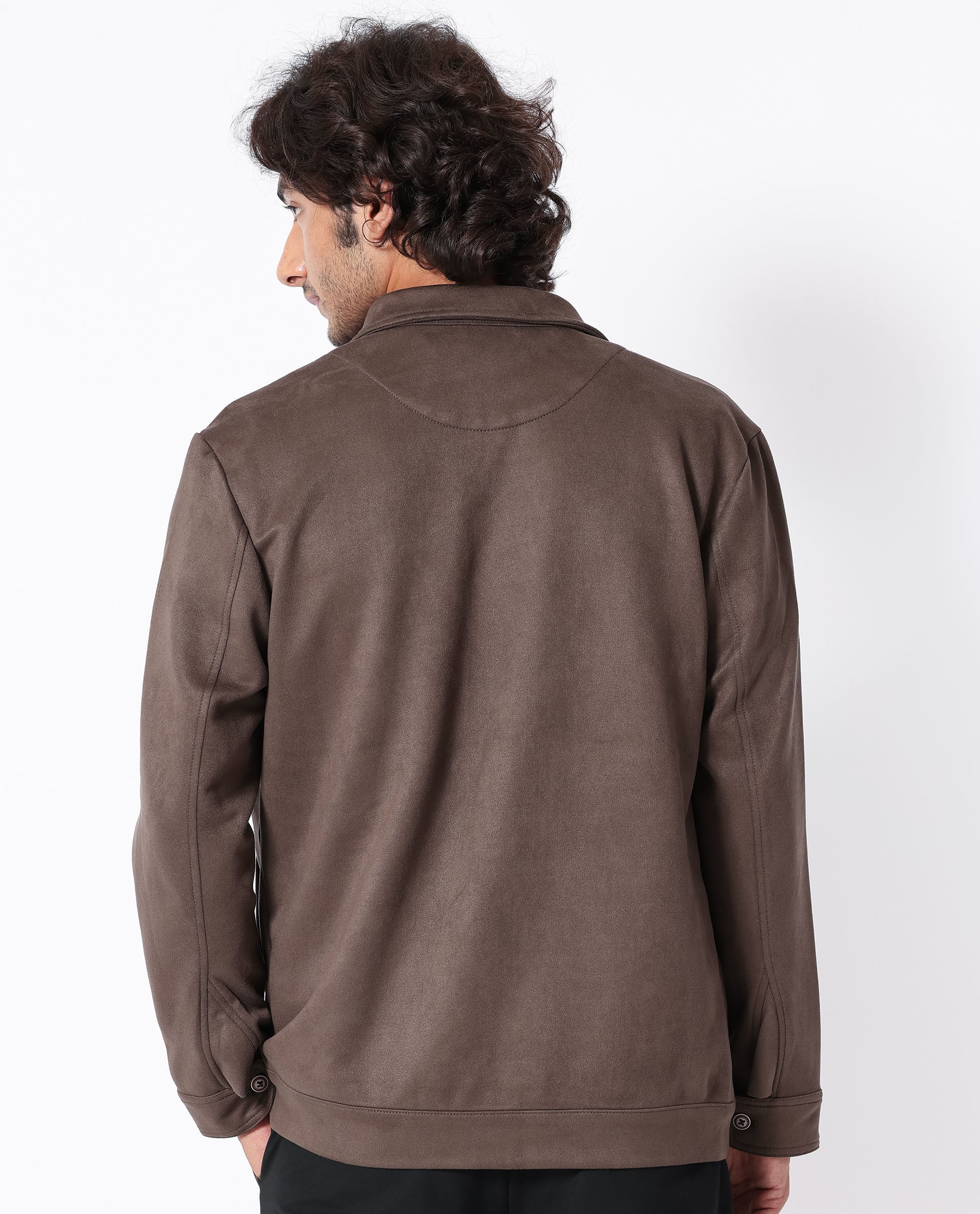Rare Rabbit Men's Bax Brown Regular Fit Jacket - Image 8