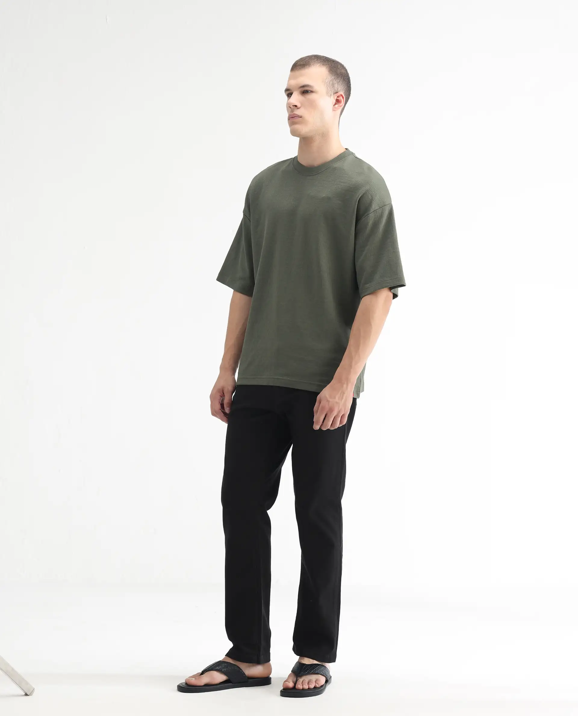 Rare Rabbit Men's Belarus Black Cotton Plain Hawk Slim Fit Jeans - Image 5