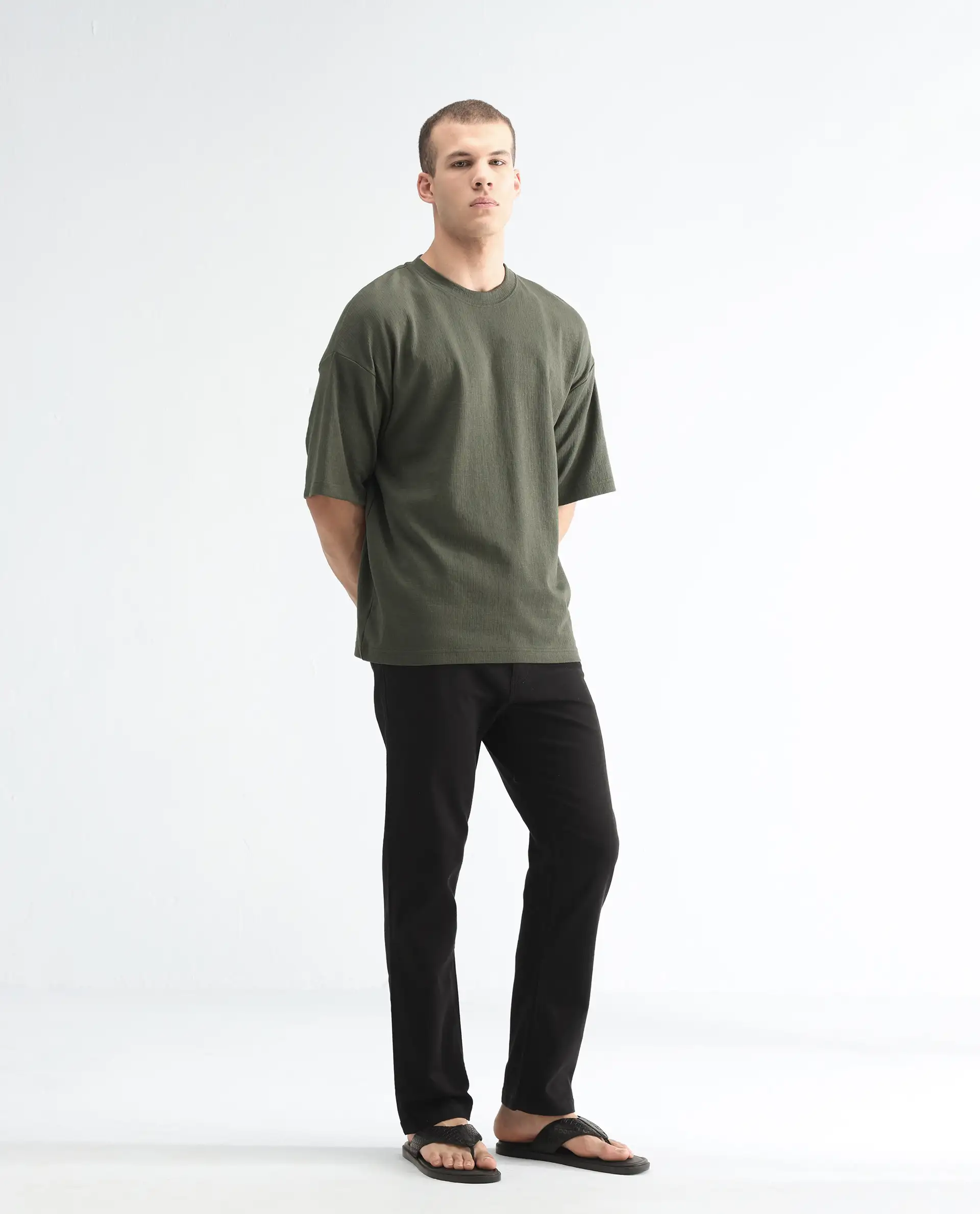 Rare Rabbit Men's Belarus Black Cotton Plain Hawk Slim Fit Jeans - Image 6