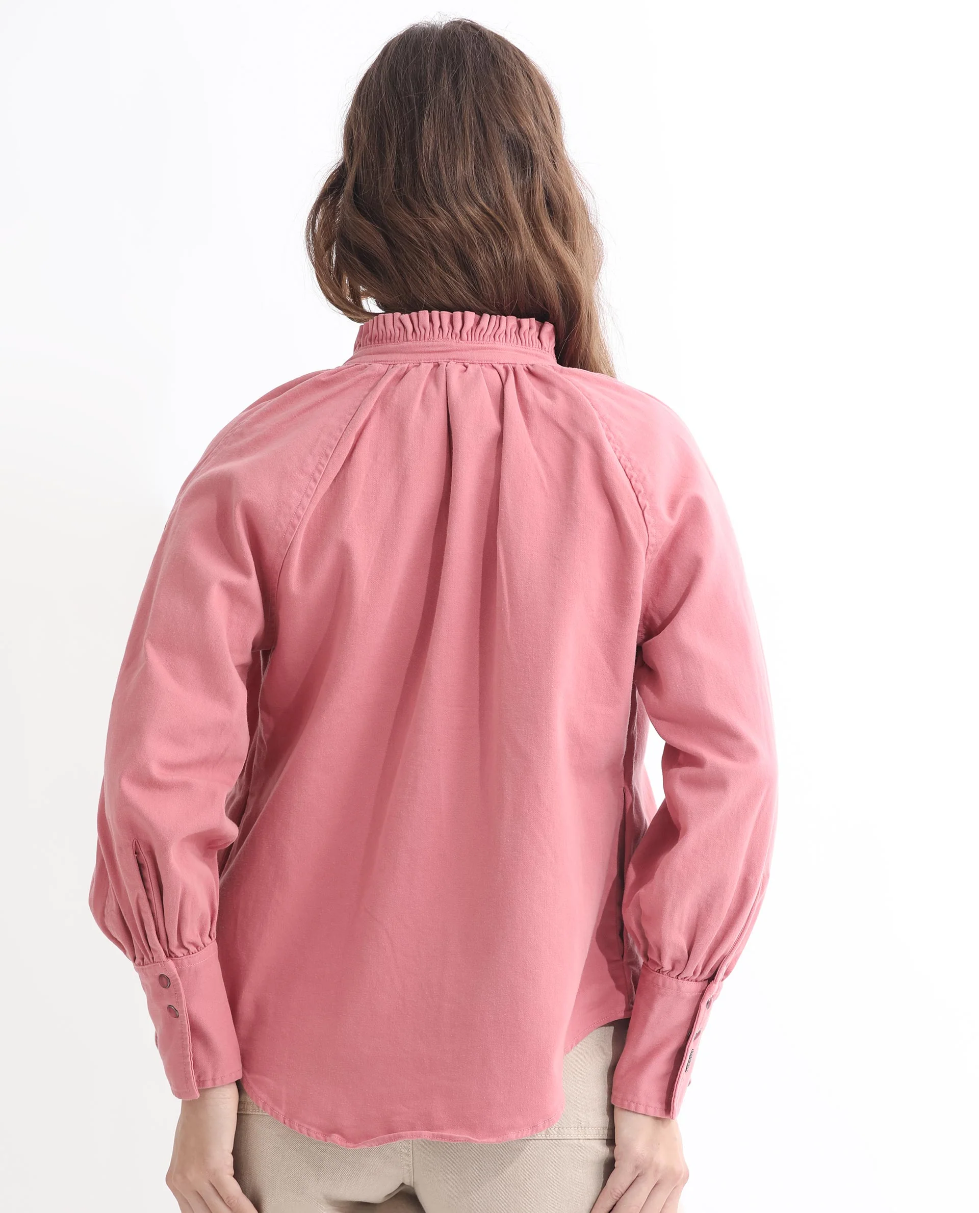 Rareism Women's Bellona Pink Cotton Sweetheart Neck Plain Regular Fit Jacket - Image 15