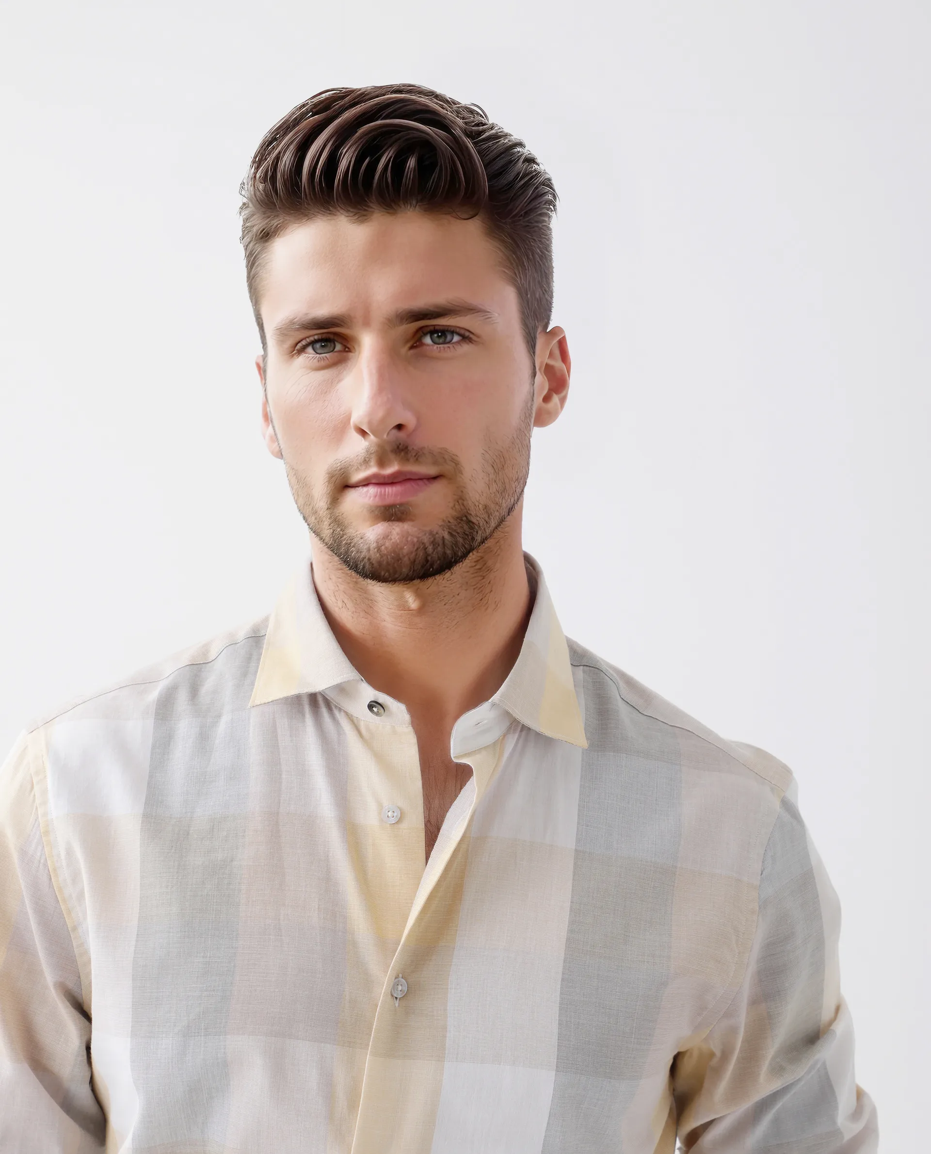 Rare Rabbit Men's Bene Multi Cotton Checked Print Regular Fit Full Sleeve Collared Shirt - Image 6