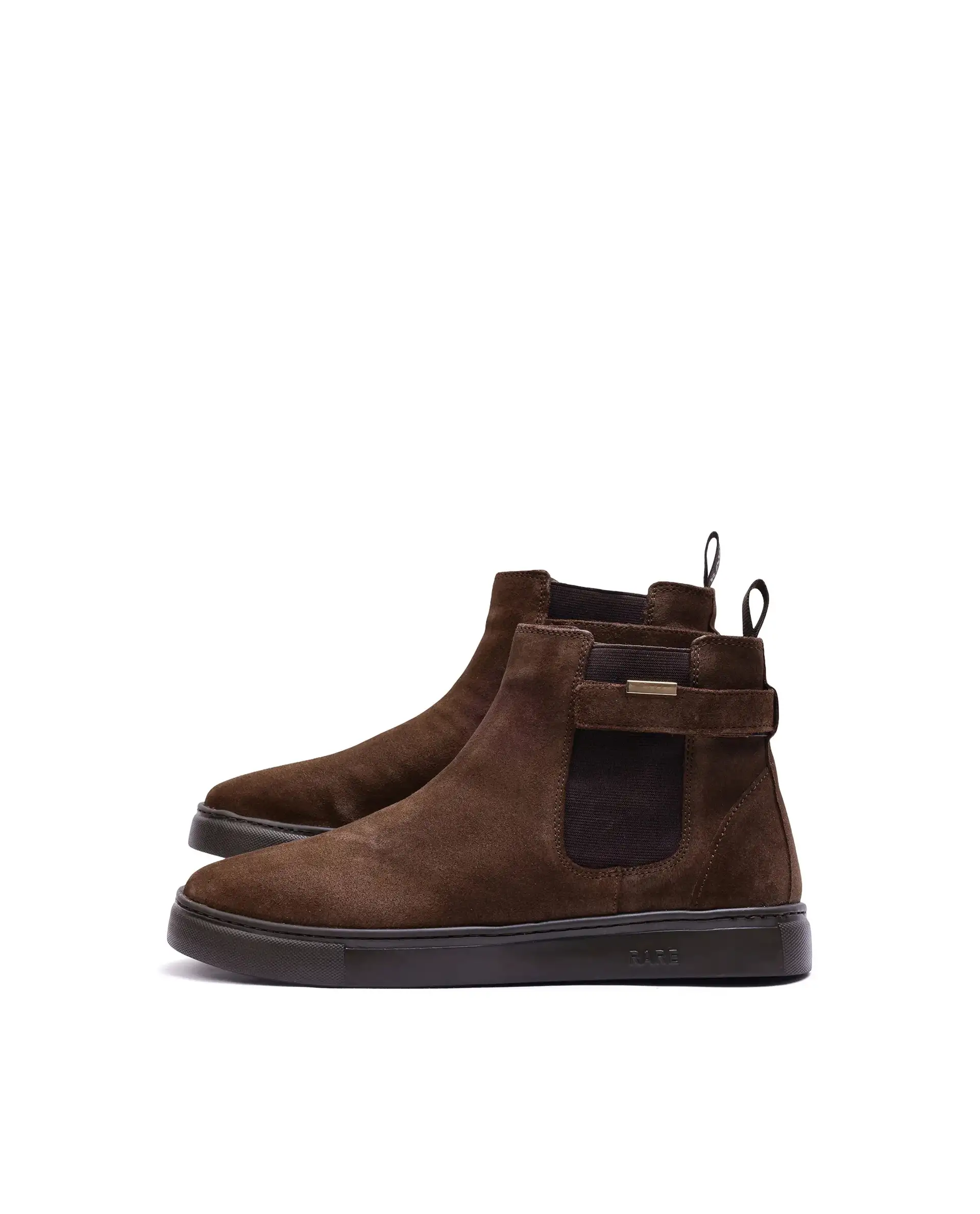 Rare Rabbit Men Berus Dark Brown Suede Slip-on Closure Shoes - Image 6