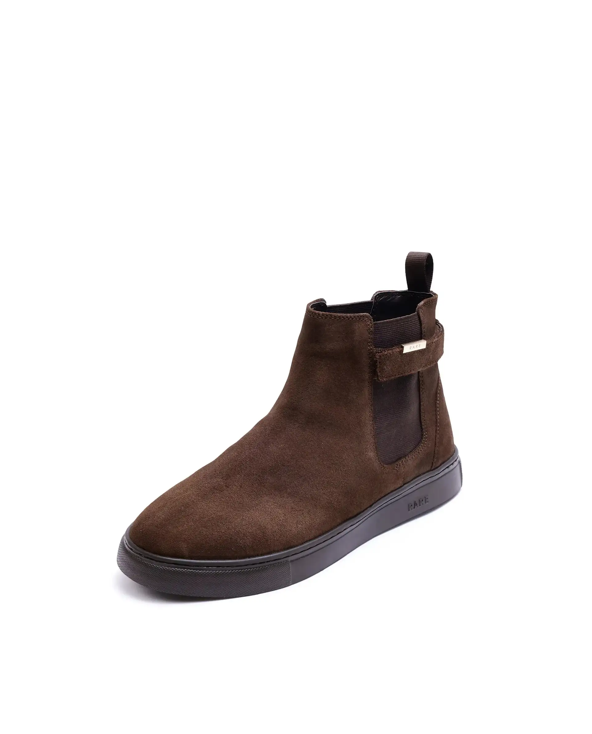 Rare Rabbit Men Berus Dark Brown Suede Slip-on Closure Shoes - Image 7