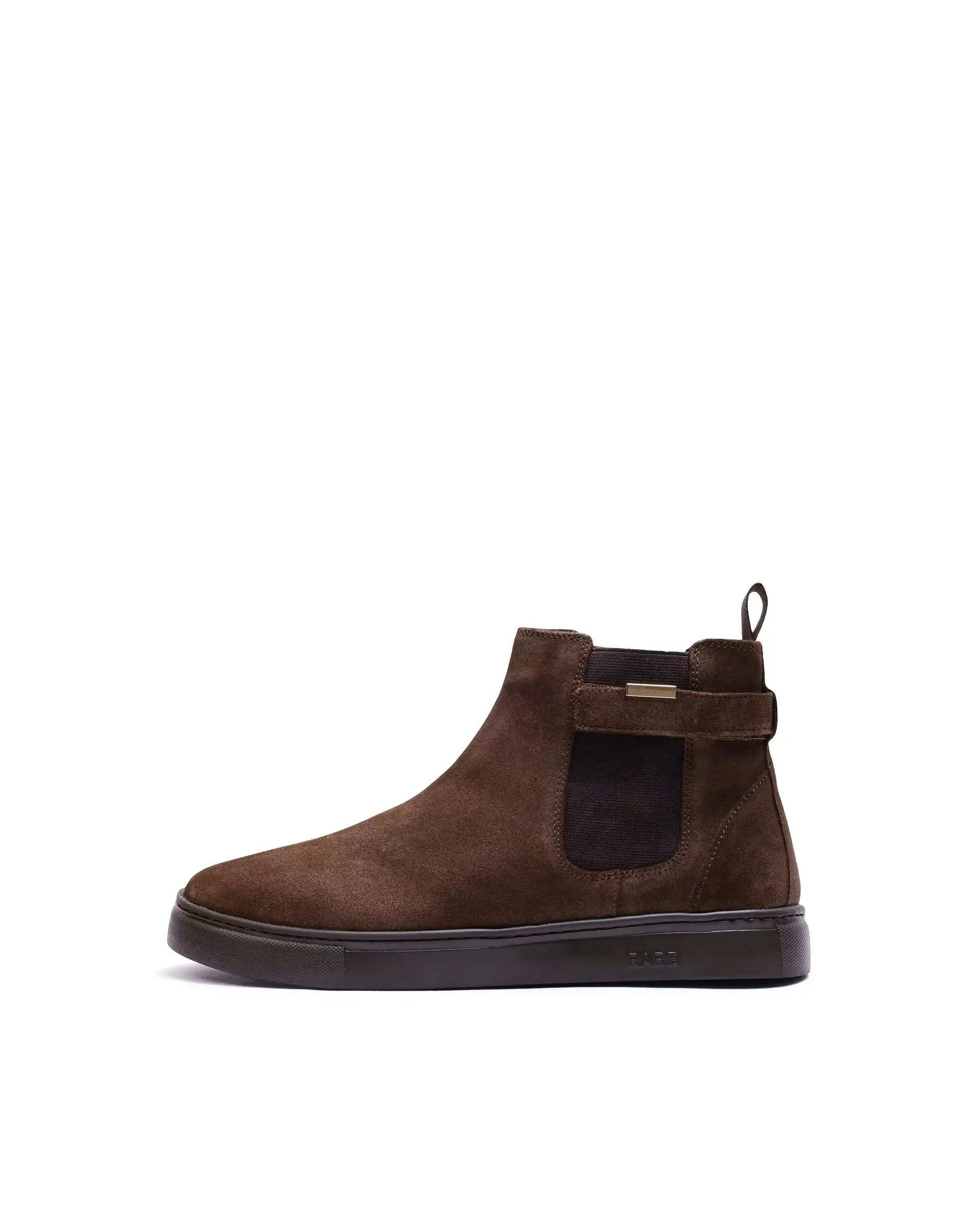 Rare Rabbit Men Berus Dark Brown Suede Slip-on Closure Shoes - Image 9