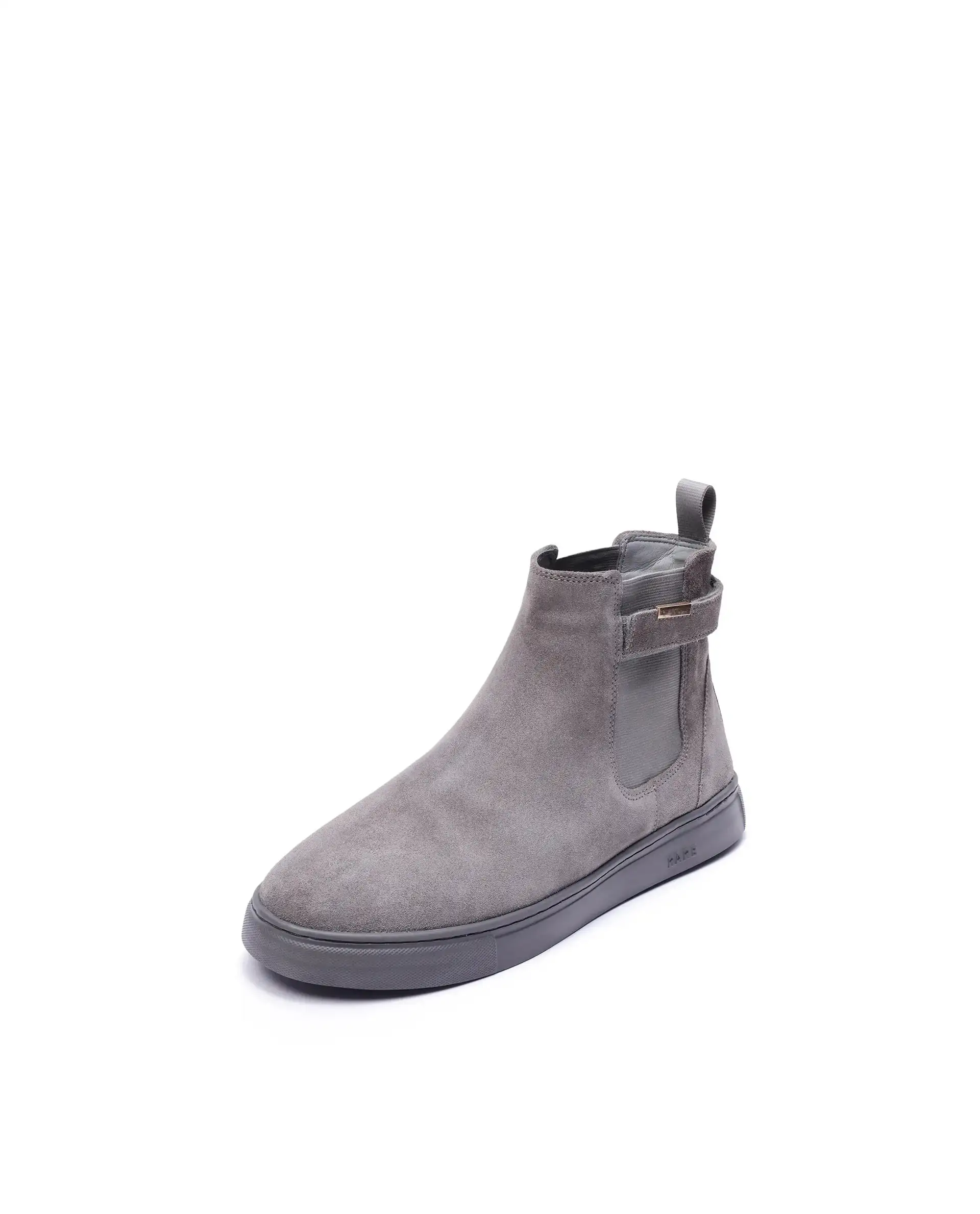 Rare Rabbit Men Berus Grey Suede Slip-on Closure Chelsea Shoes - Image 5