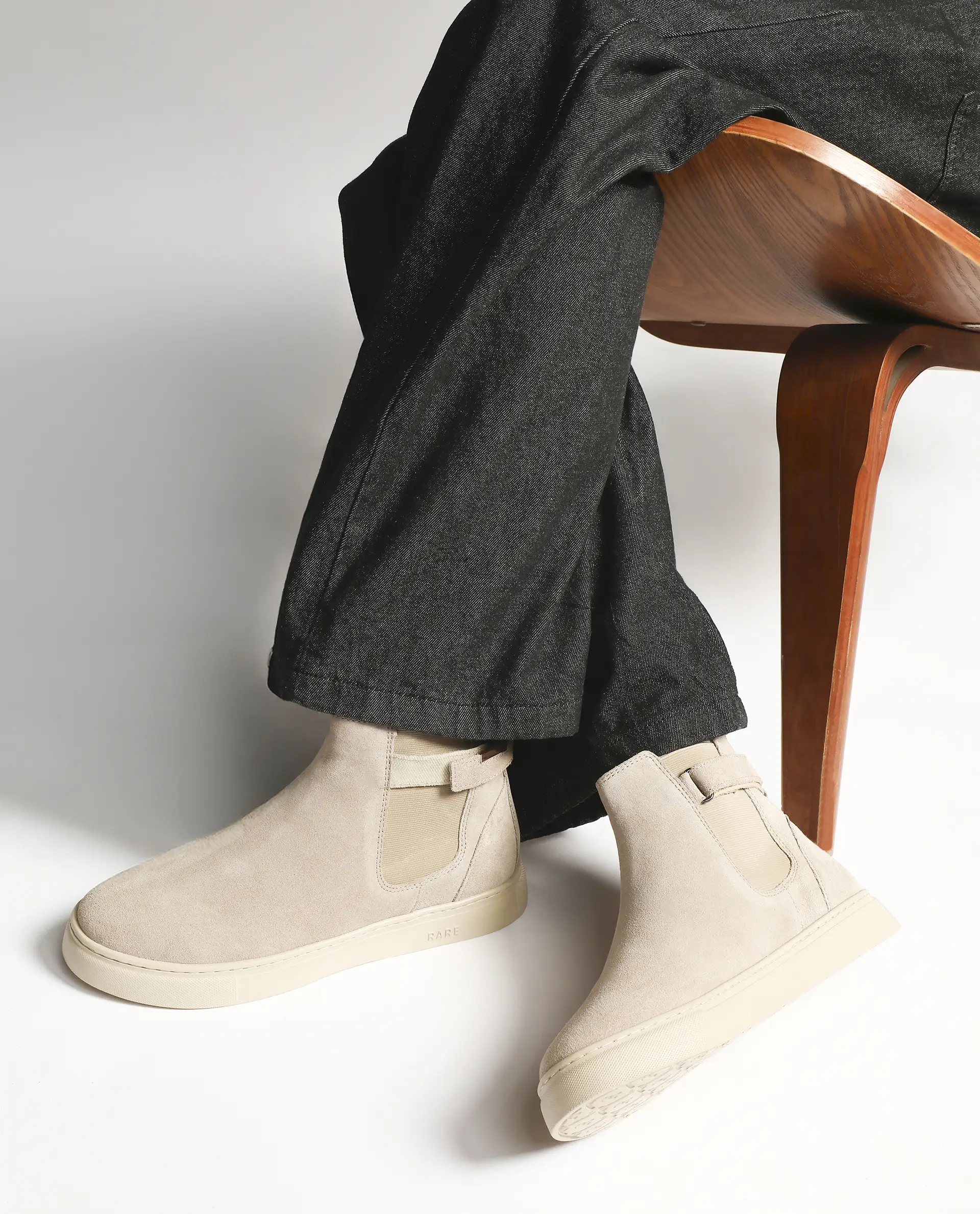 Rare Rabbit Men Berus Beige Suede Slip-on Closure Shoes - Image 2