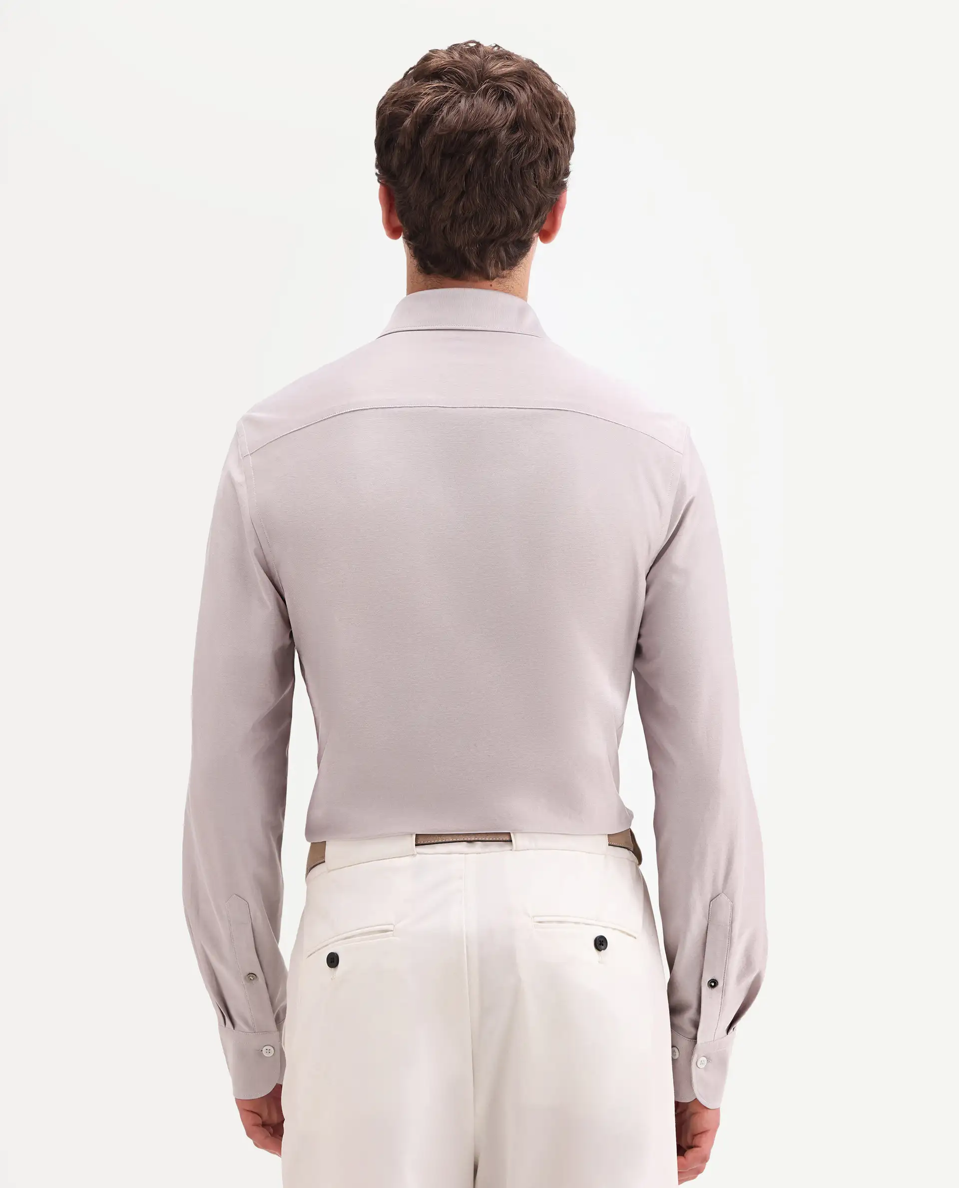Rare Rabbit Men's Bogi Light Pink Cotton Blend Full Sleeve Spread Collar Regular Fit Plain Shirt - Image 7