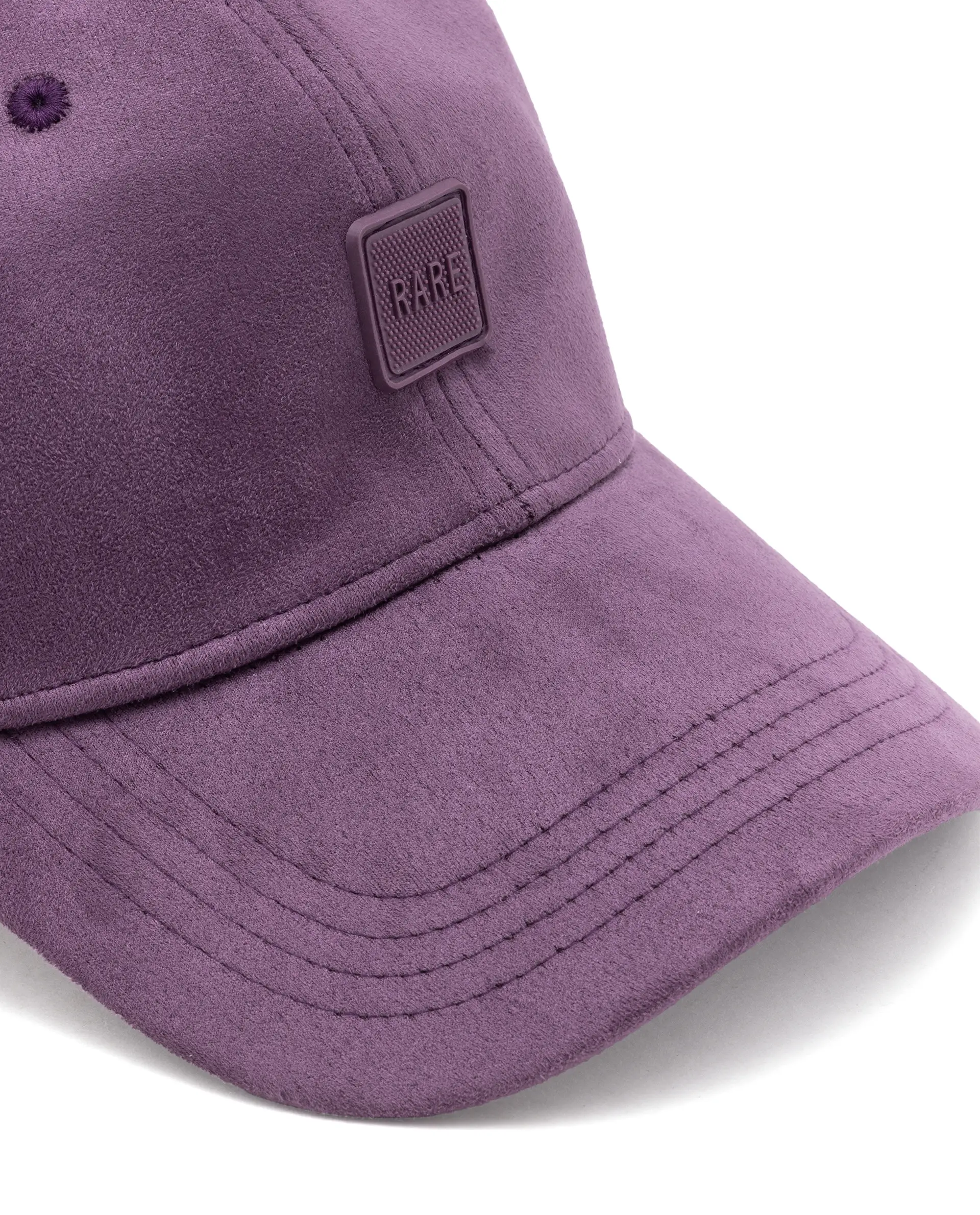 Rare Rabbit Men Bolem Purple Monotone Color Silicone Badge Branding Cap - Image 3