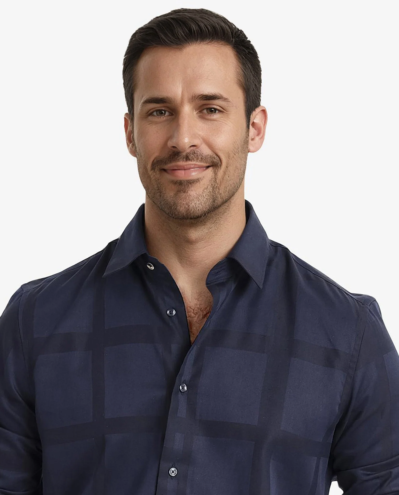 Rare Rabbit Men's Bolin Dark Navy Cotton Striped Print Regular Fit Full Sleeve Collared Shirt - Image 7