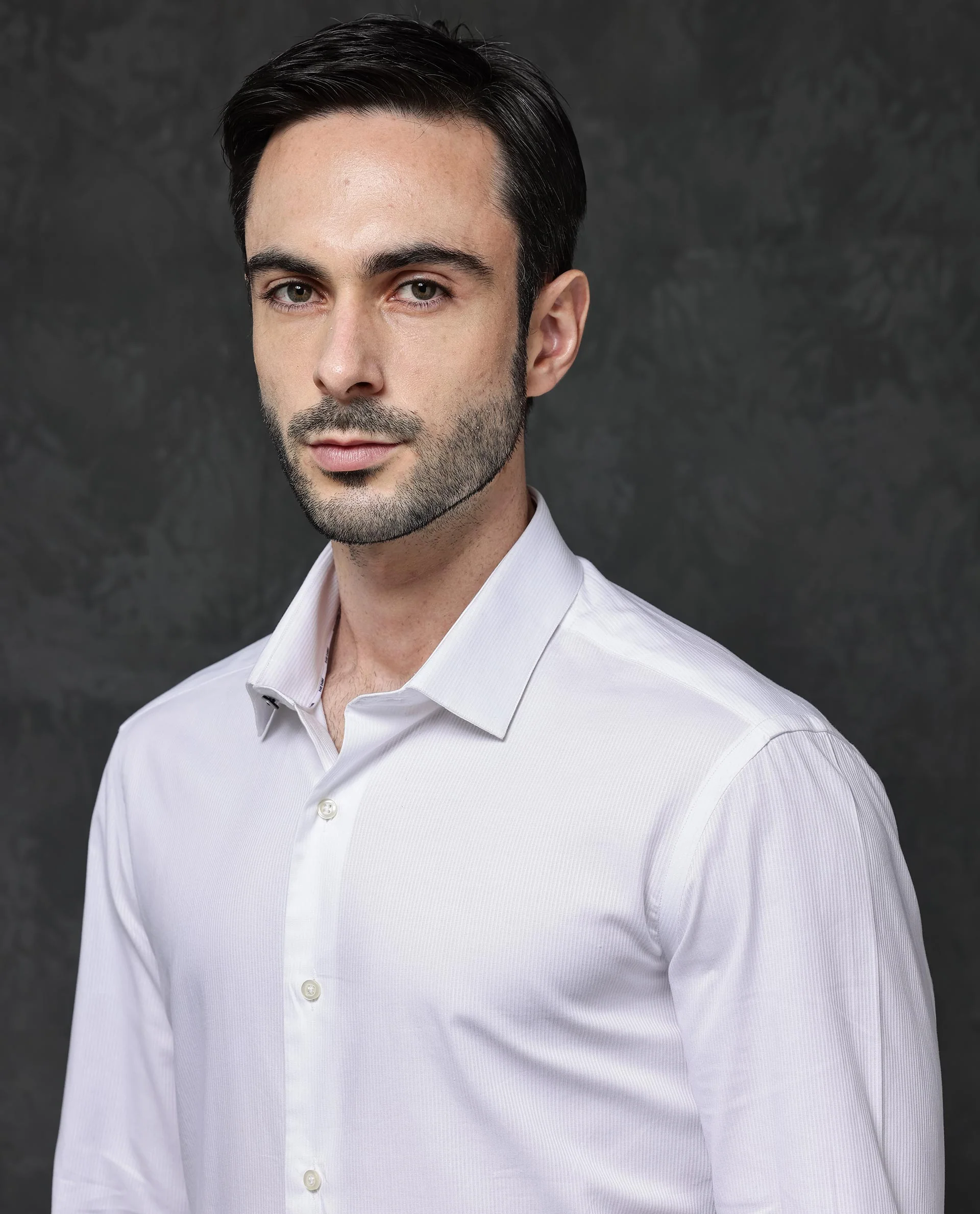 Rare Rabbit Men's Bovec White Cotton Textured Regular Fit Full Sleeve Collared Shirt - Image 6