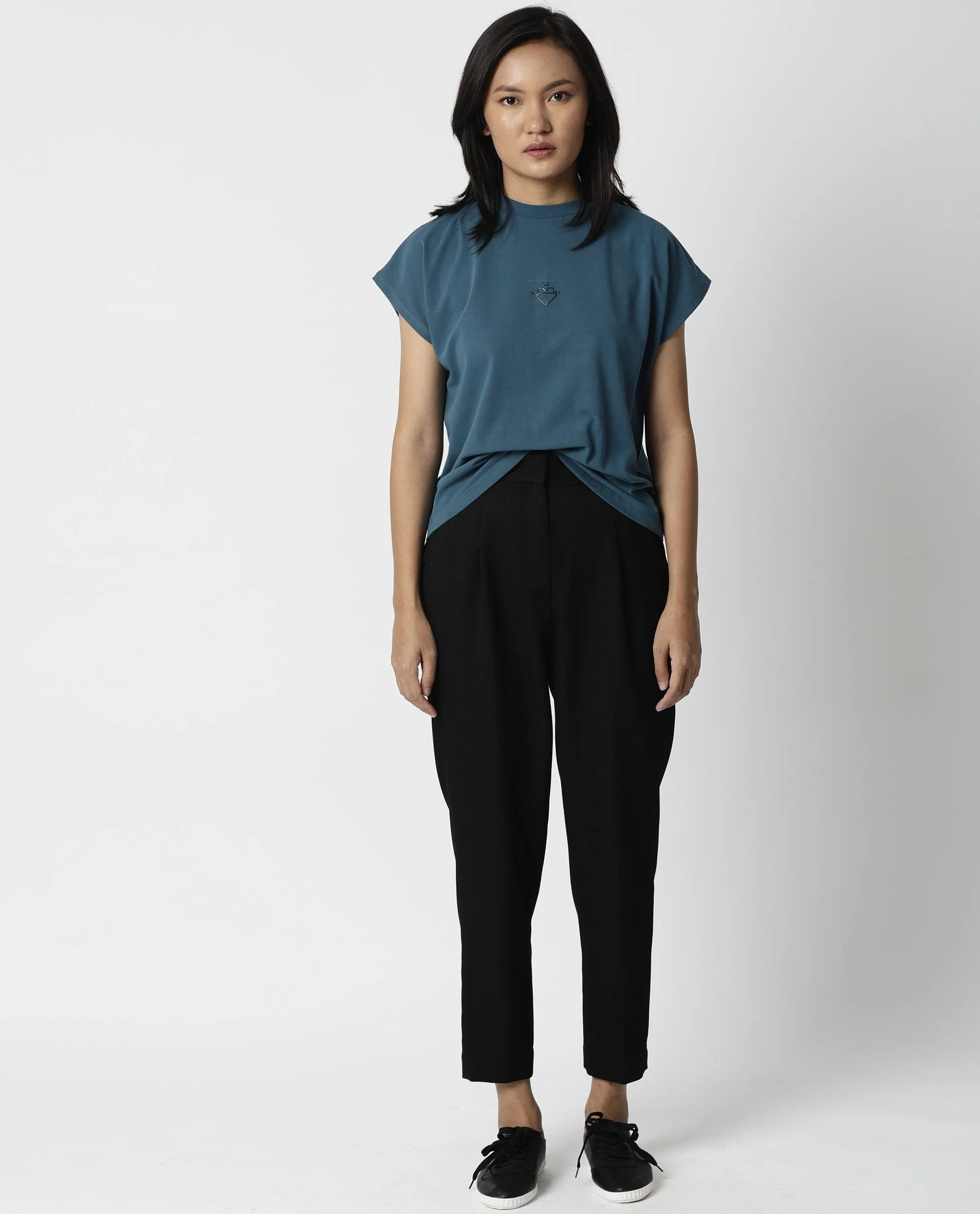 Rareism Women Bozz Black Trousers Checks - Image 5