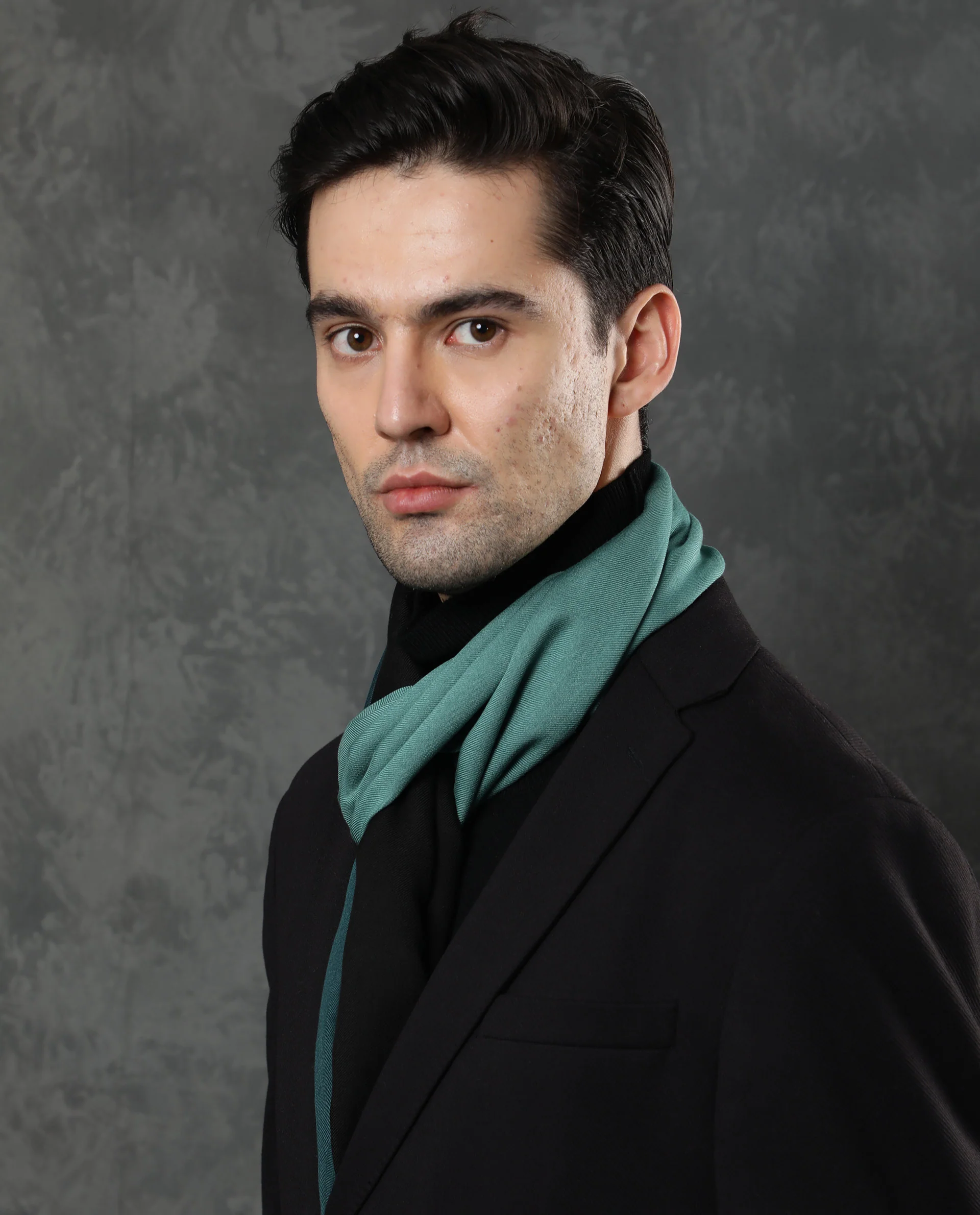 Rare Rabbit Men's Breom Green Ombre Scarf - Image 3
