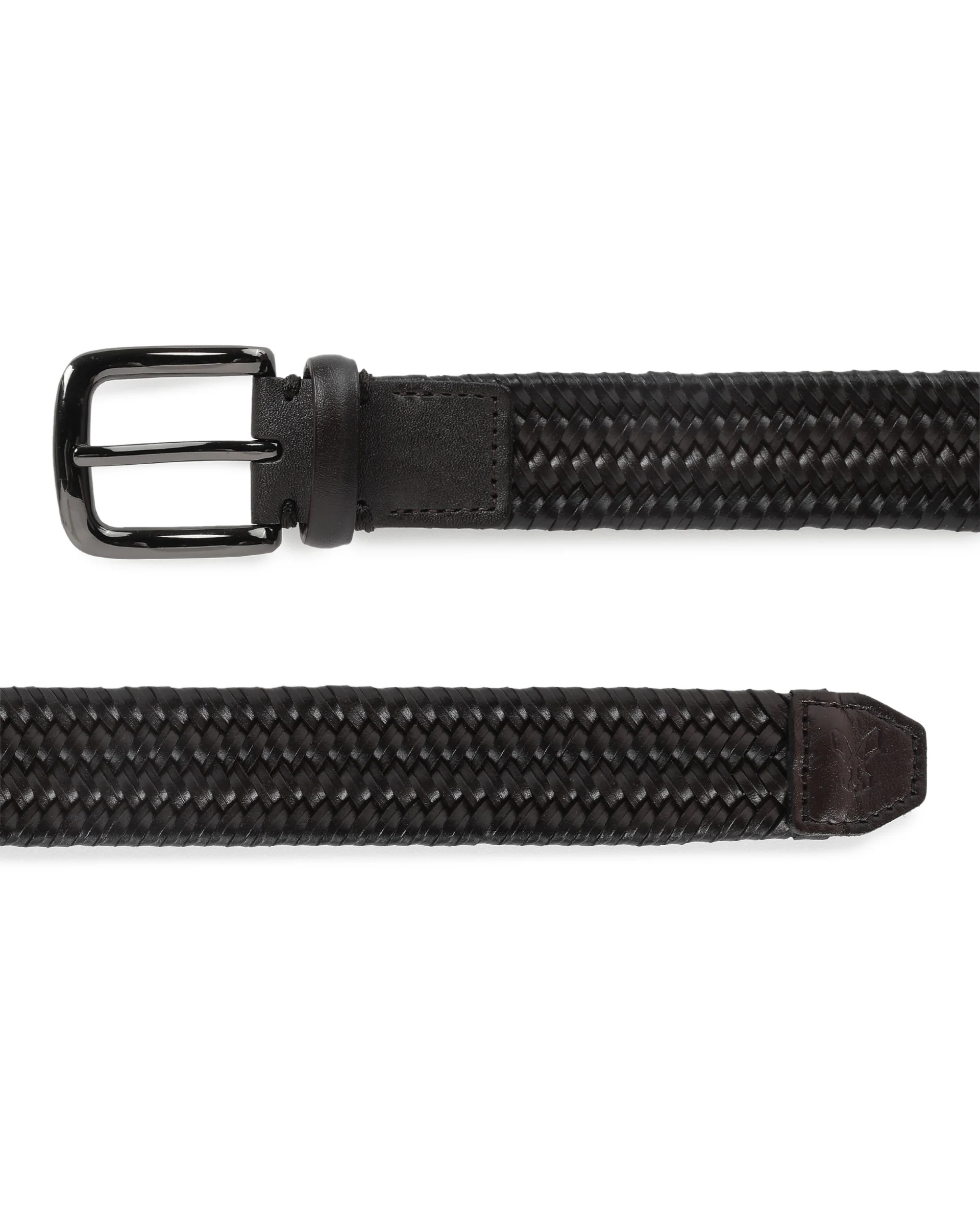 Rare Rabbit Men's Brickle Brown Belt Leather - Image 3