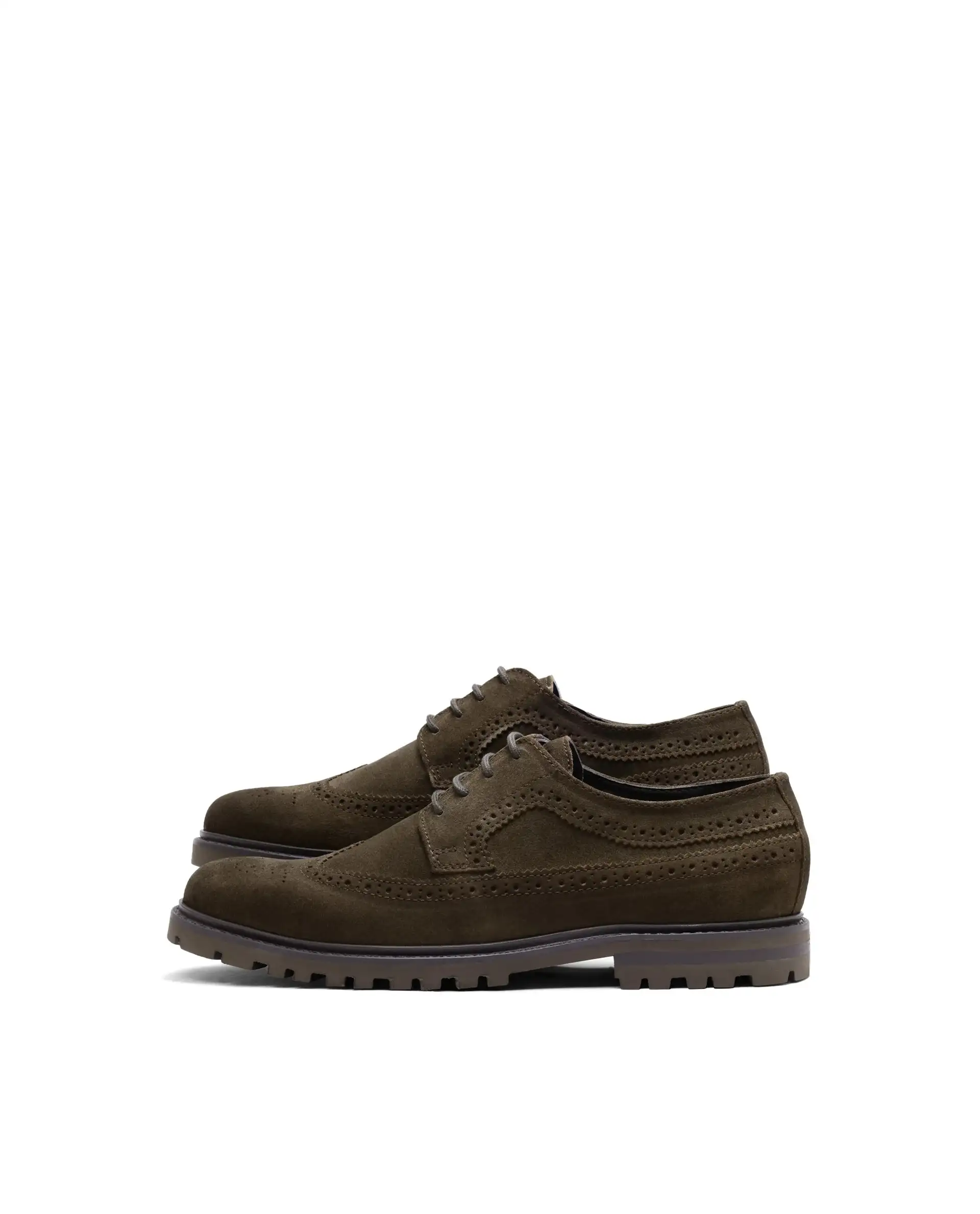 Rare Rabbit Men Brix Khaki Suede Lace-Up Closure Shoes - Image 5