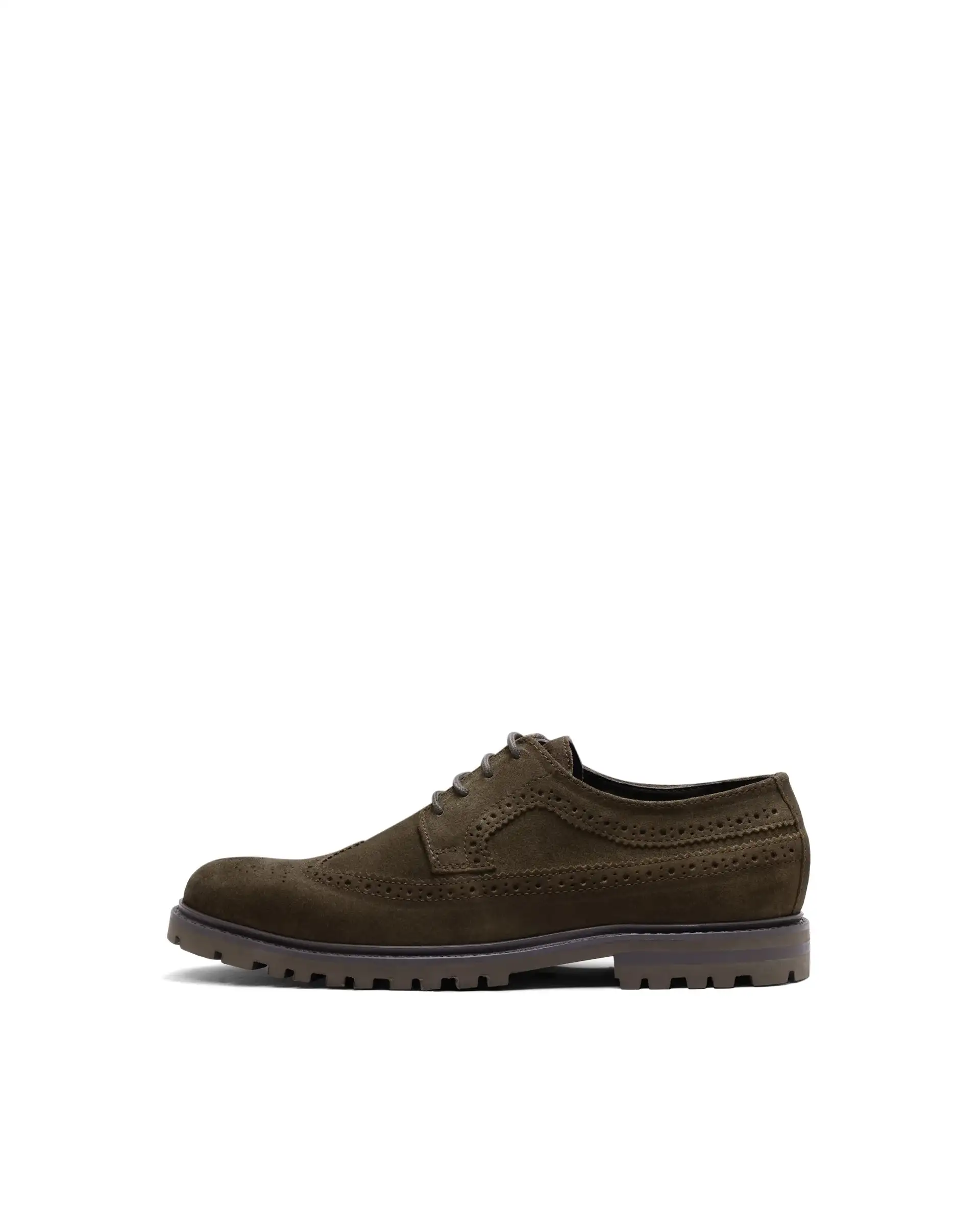 Rare Rabbit Men Brix Khaki Suede Lace-Up Closure Shoes - Image 9