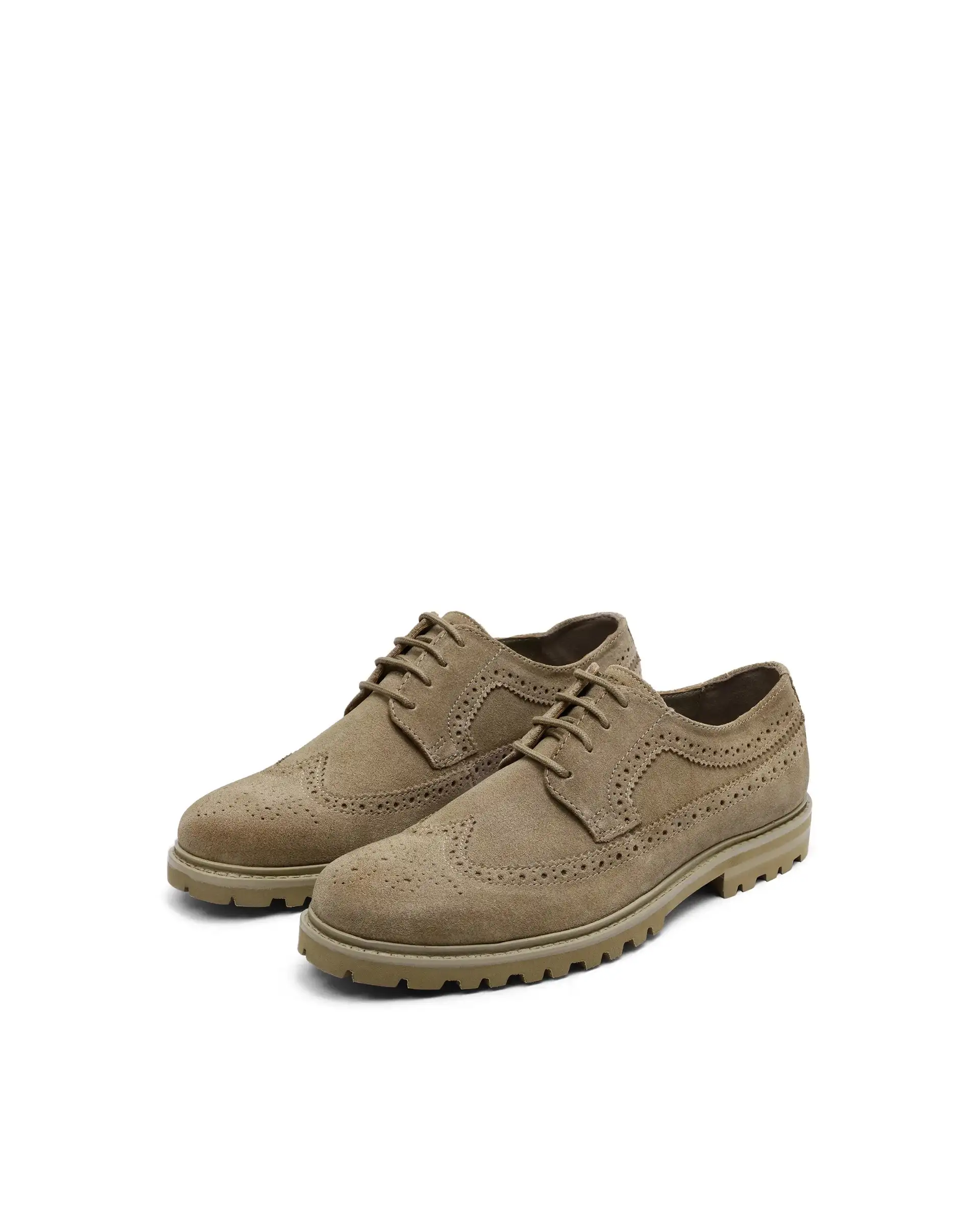 Rare Rabbit Men Brix Camel Suede Lace-Up Closure Shoes - Image 2