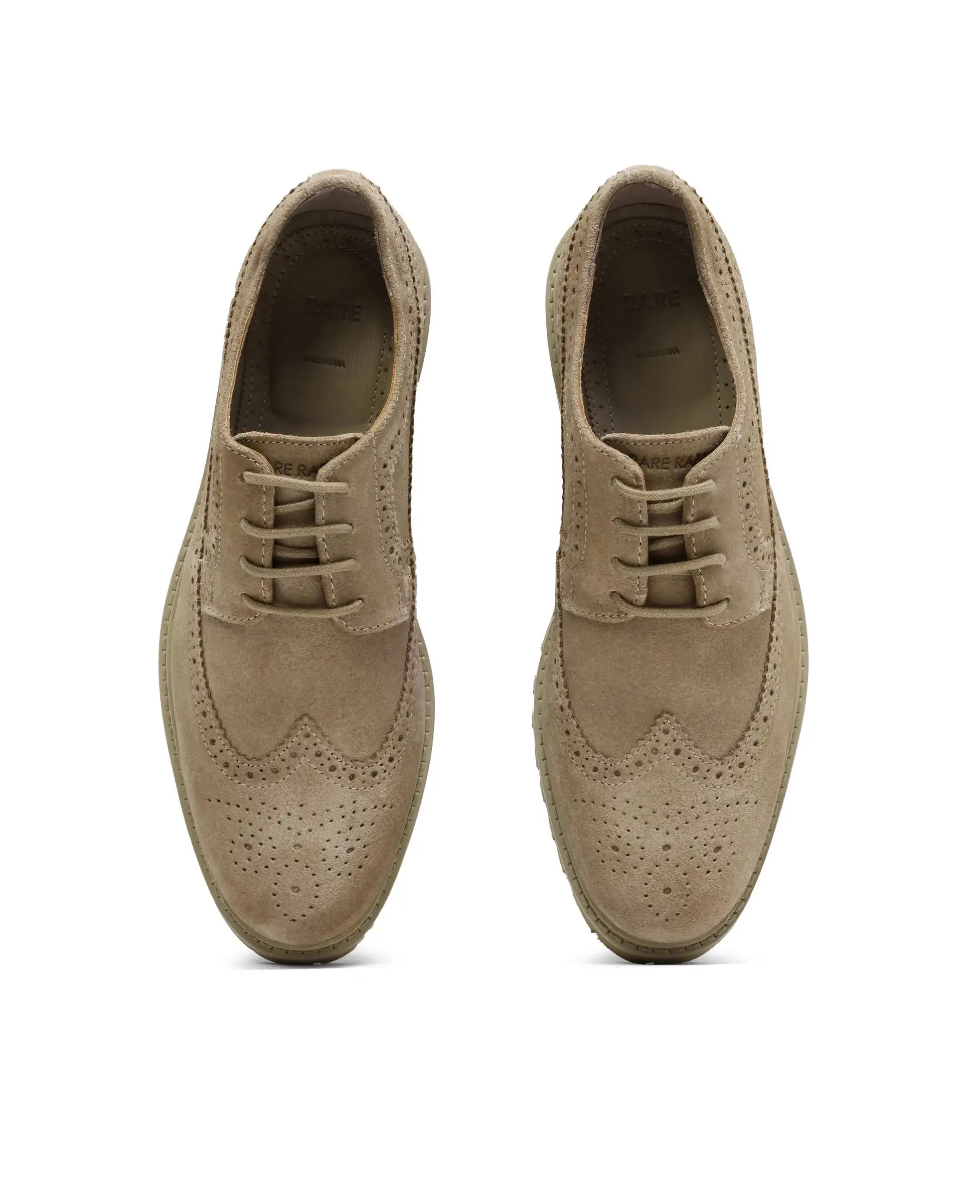 Rare Rabbit Men Brix Camel Suede Lace-Up Closure Shoes - Image 6