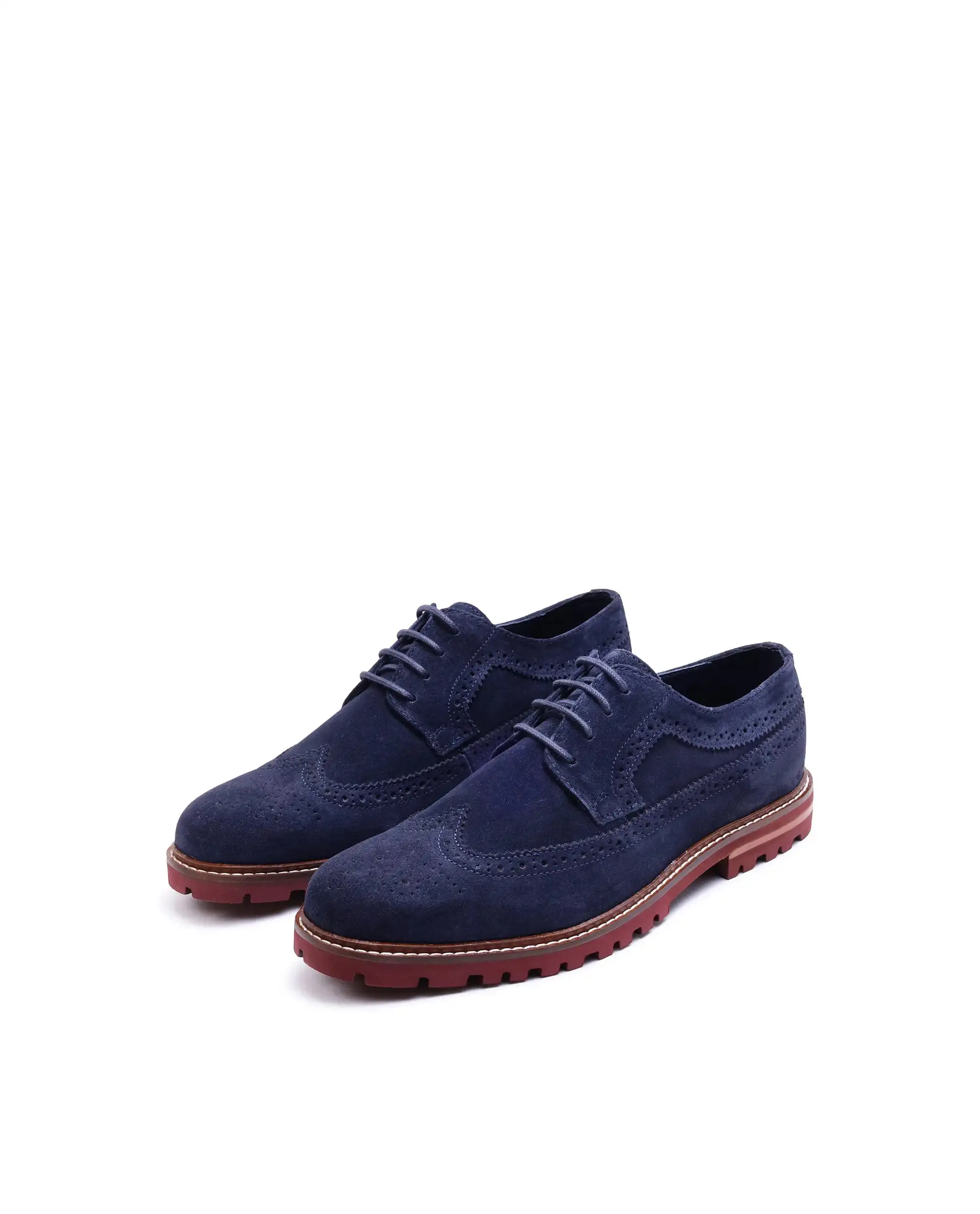 Rare Rabbit Men Brix Navy Suede Lace-Up Closure Shoes - Image 2