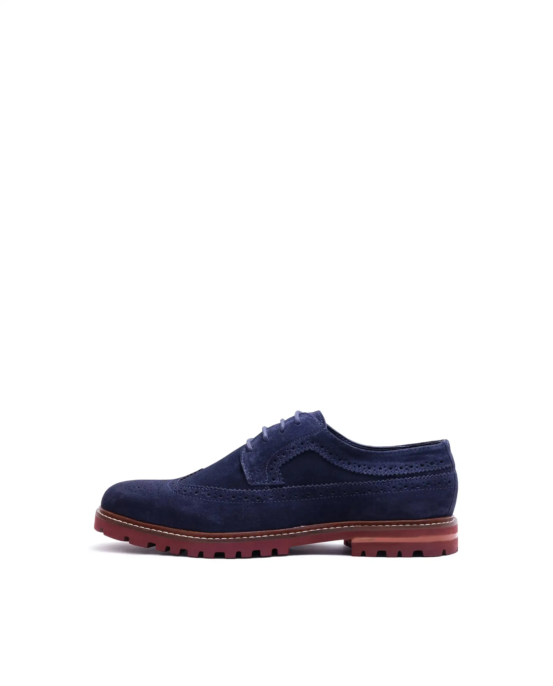 Rare Rabbit Men Brix Navy Suede Lace-Up Closure Shoes - Image 3
