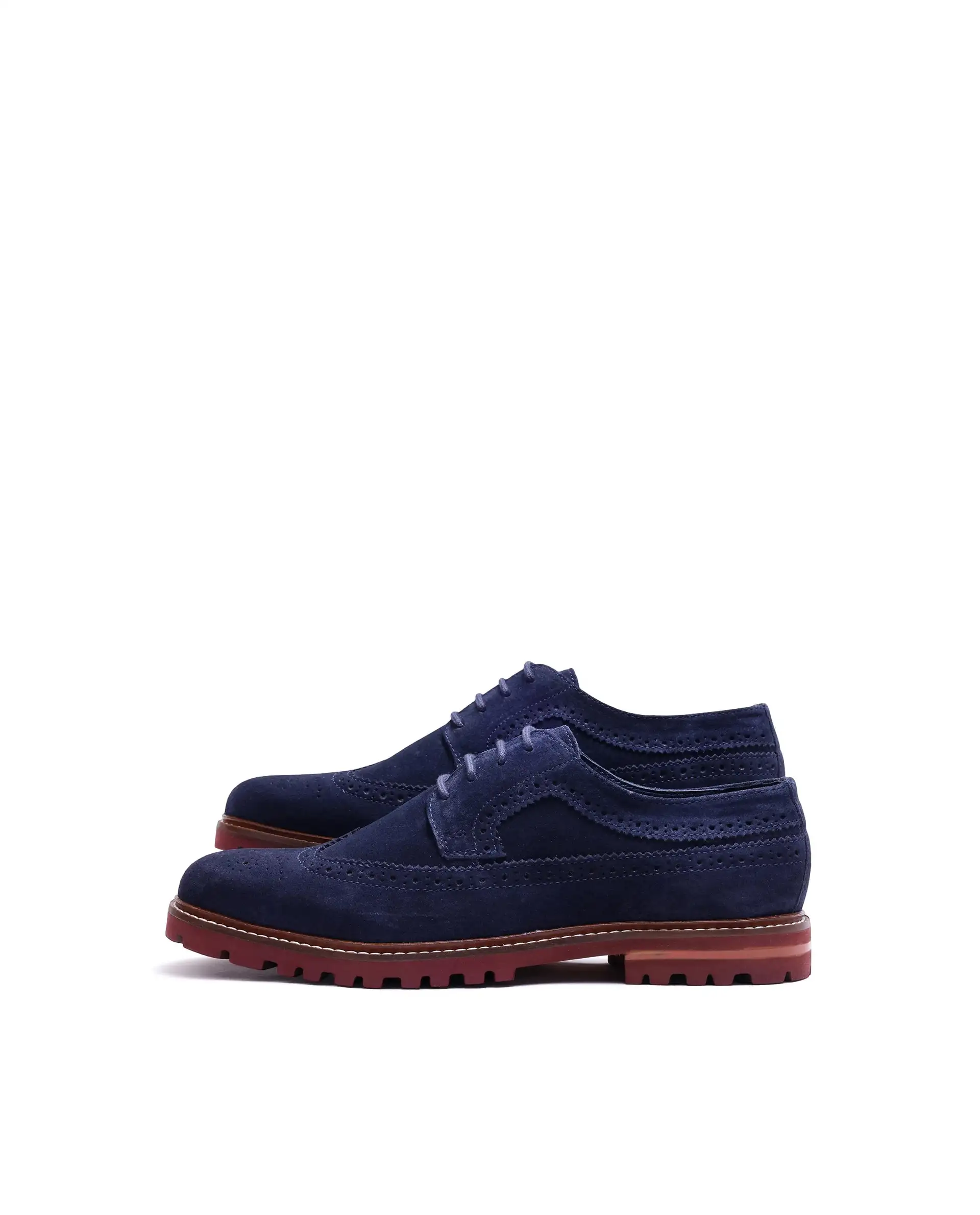 Rare Rabbit Men Brix Navy Suede Lace-Up Closure Shoes - Image 6