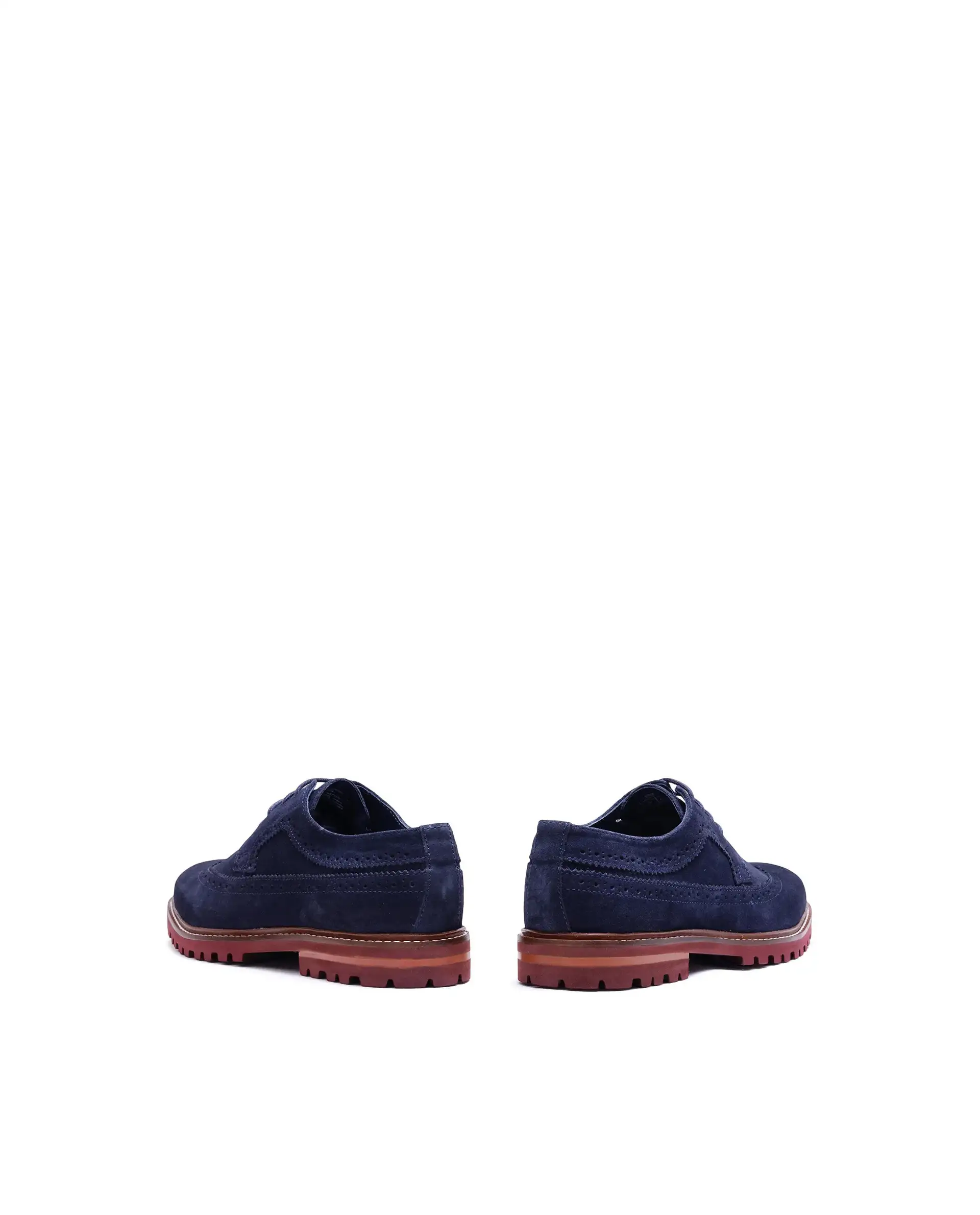 Rare Rabbit Men Brix Navy Suede Lace-Up Closure Shoes - Image 7