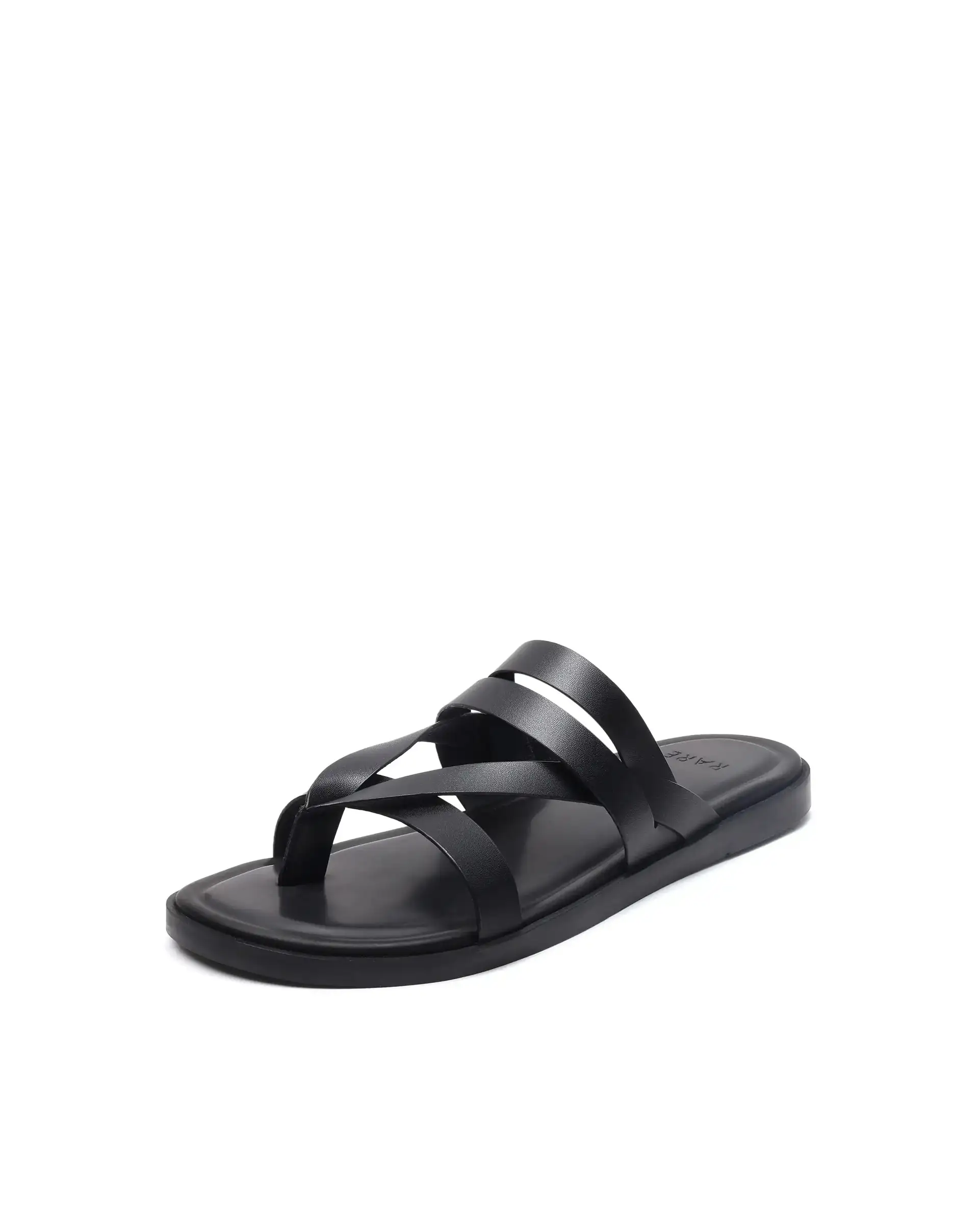 Rare Rabbit Men's Bron Black Slip-On Closure Sandals - Image 7
