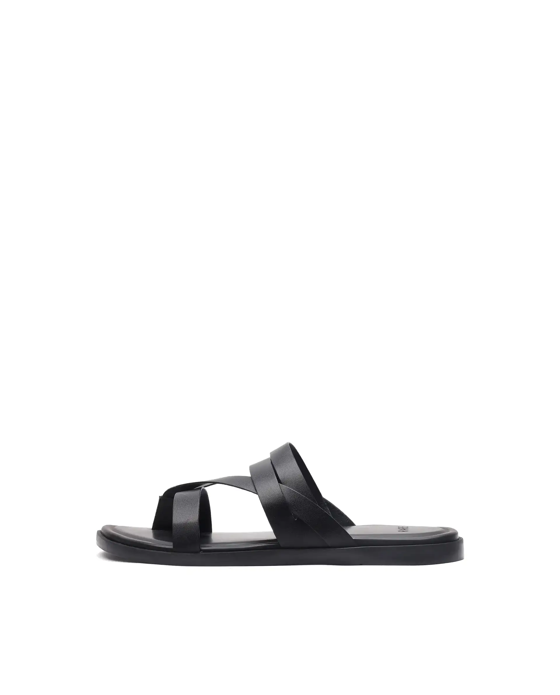 Rare Rabbit Men's Bron Black Slip-On Closure Sandals - Image 8