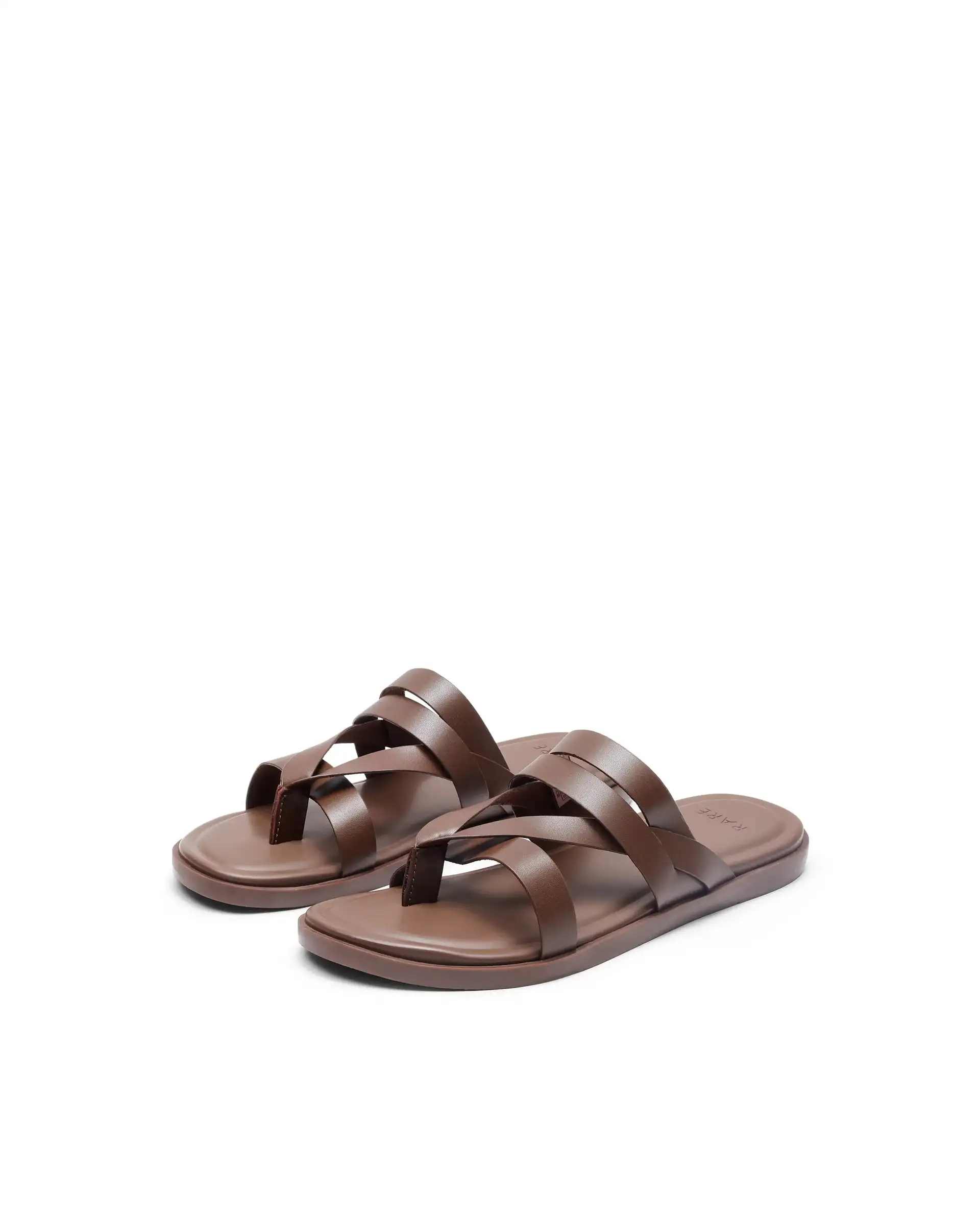 Rare Rabbit Men's Bron Tan Slip-On Closure Sandals - Image 4