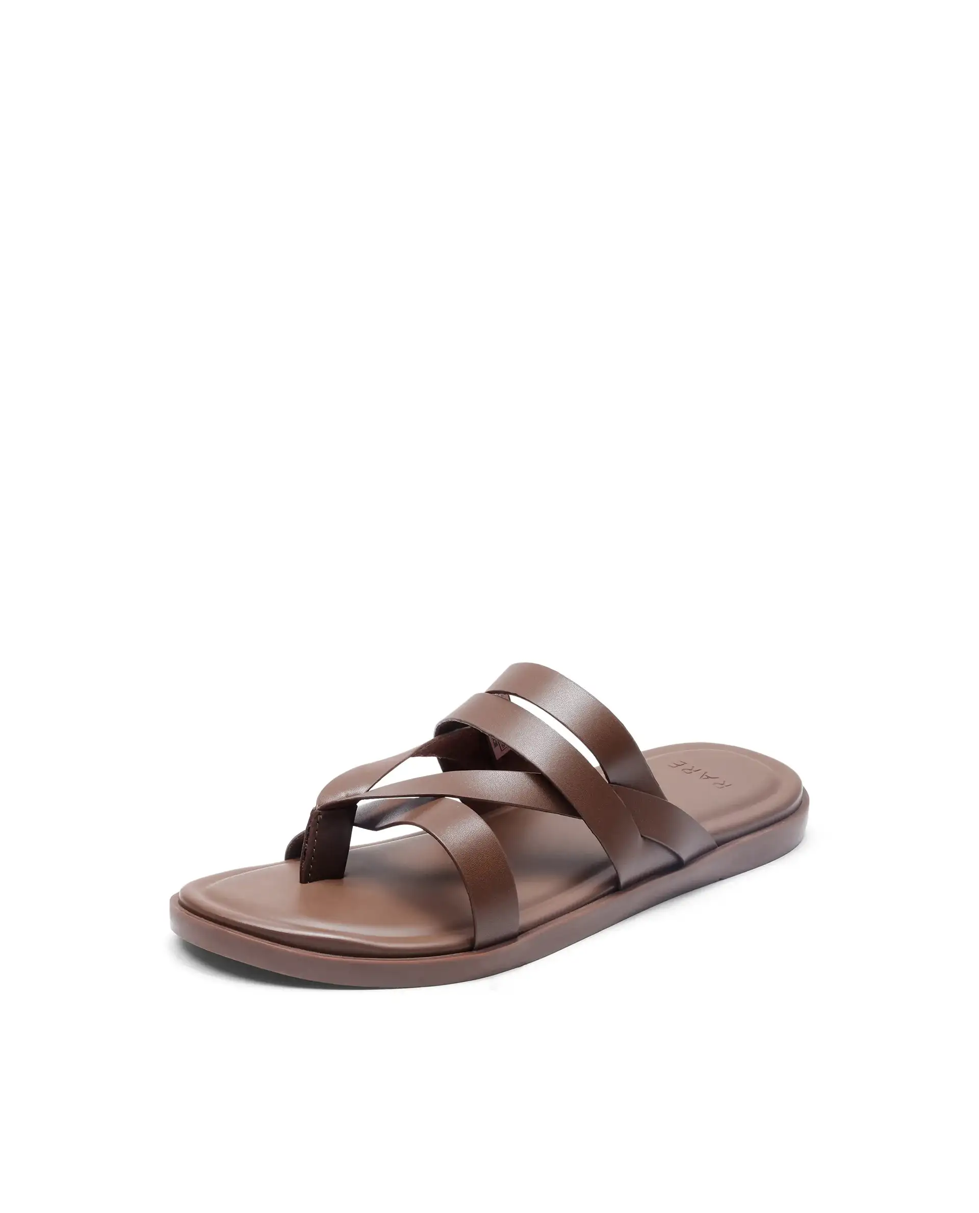 Rare Rabbit Men's Bron Tan Slip-On Closure Sandals - Image 9
