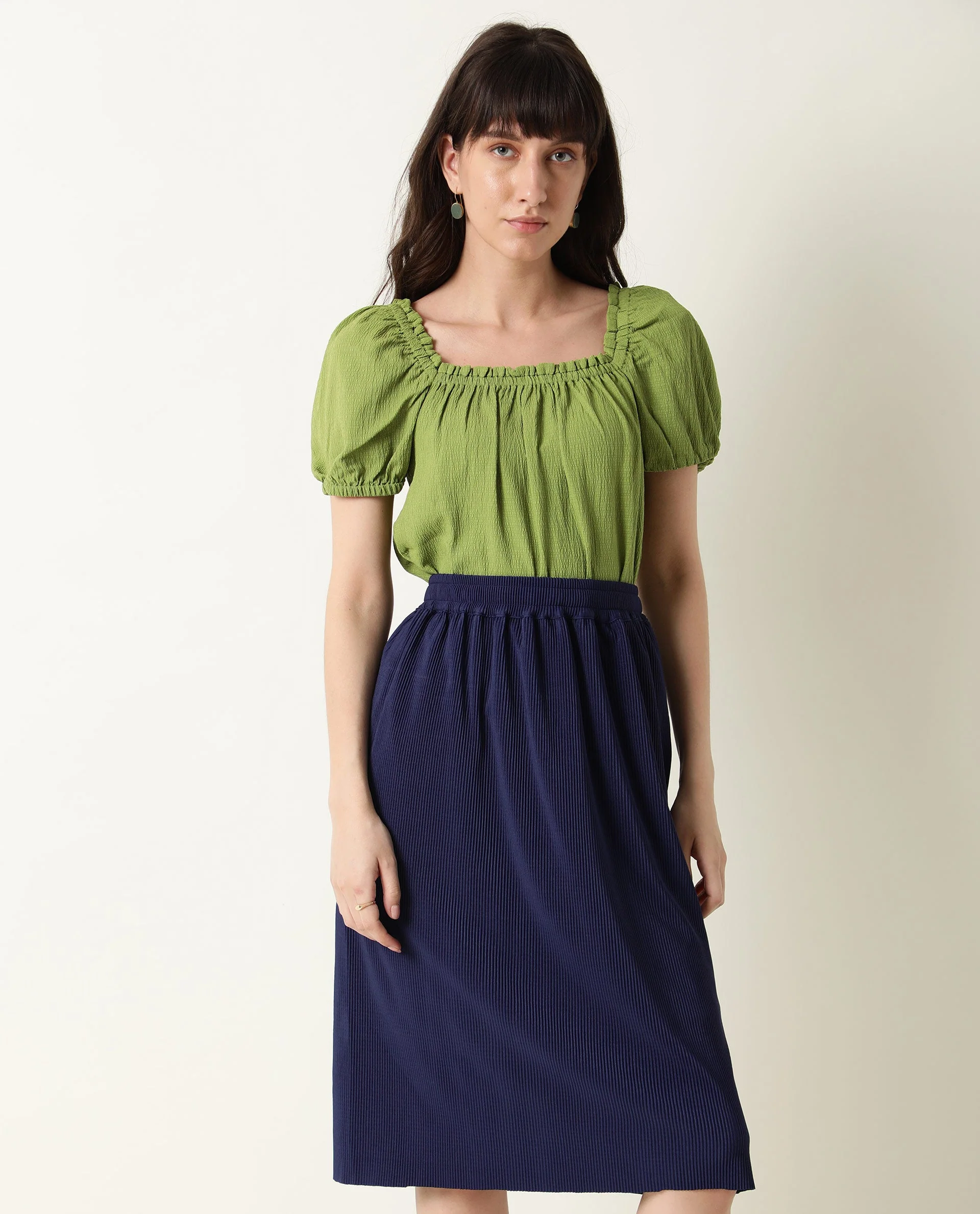 Rareism Women's Browse Navy Skirt - Image 4