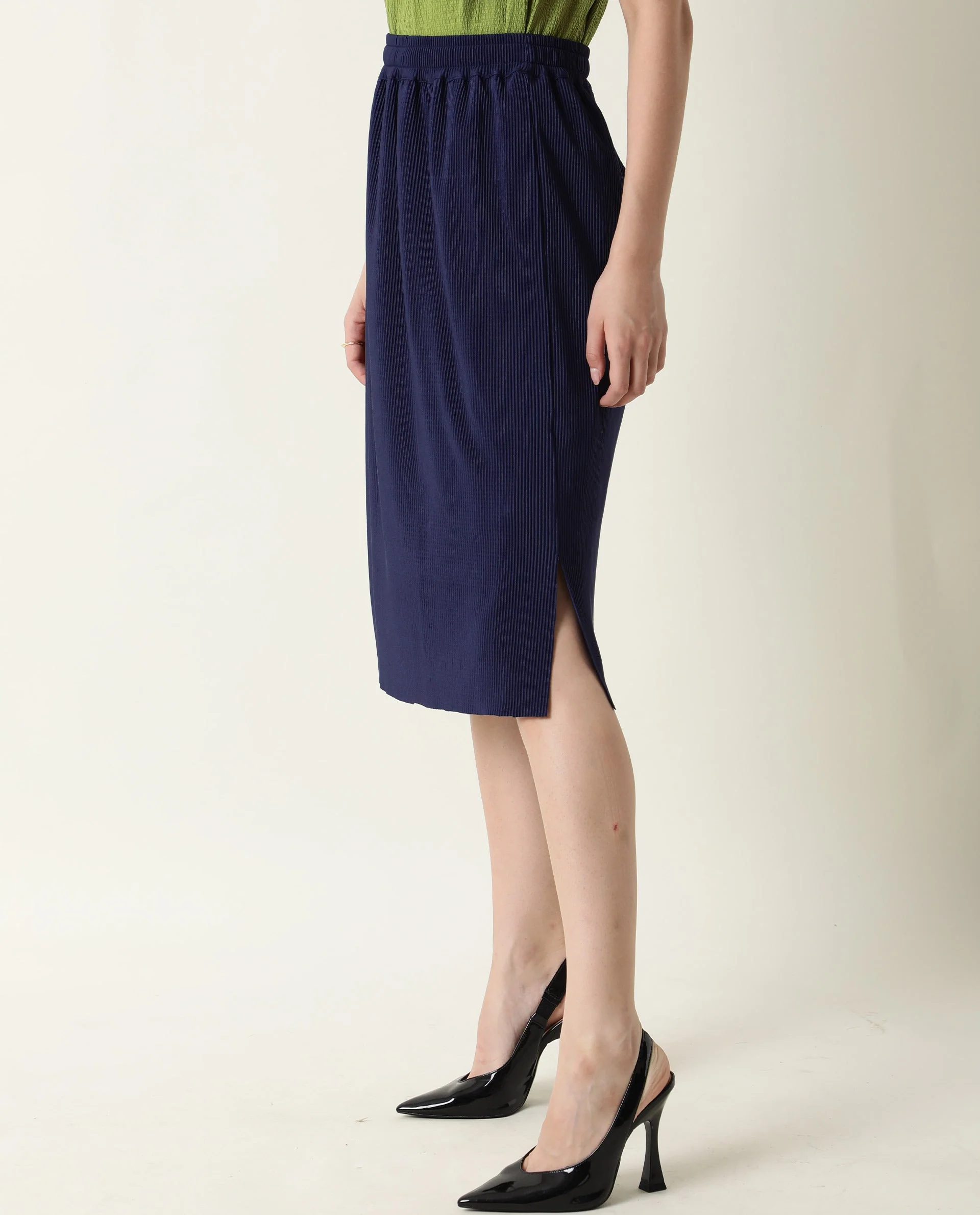 Rareism Women's Browse Navy Skirt - Image 5