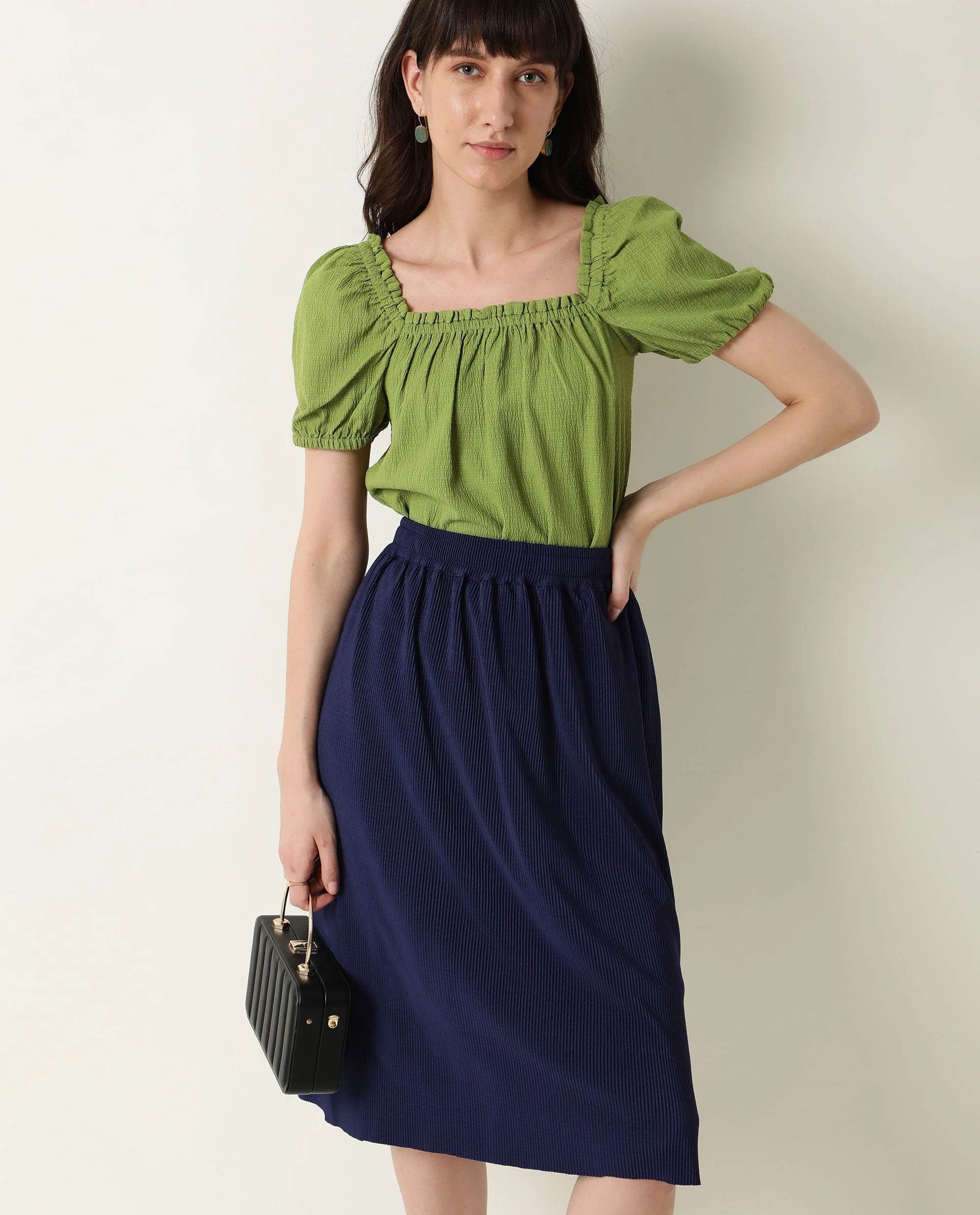 Rareism Women's Browse Navy Skirt - Image 6