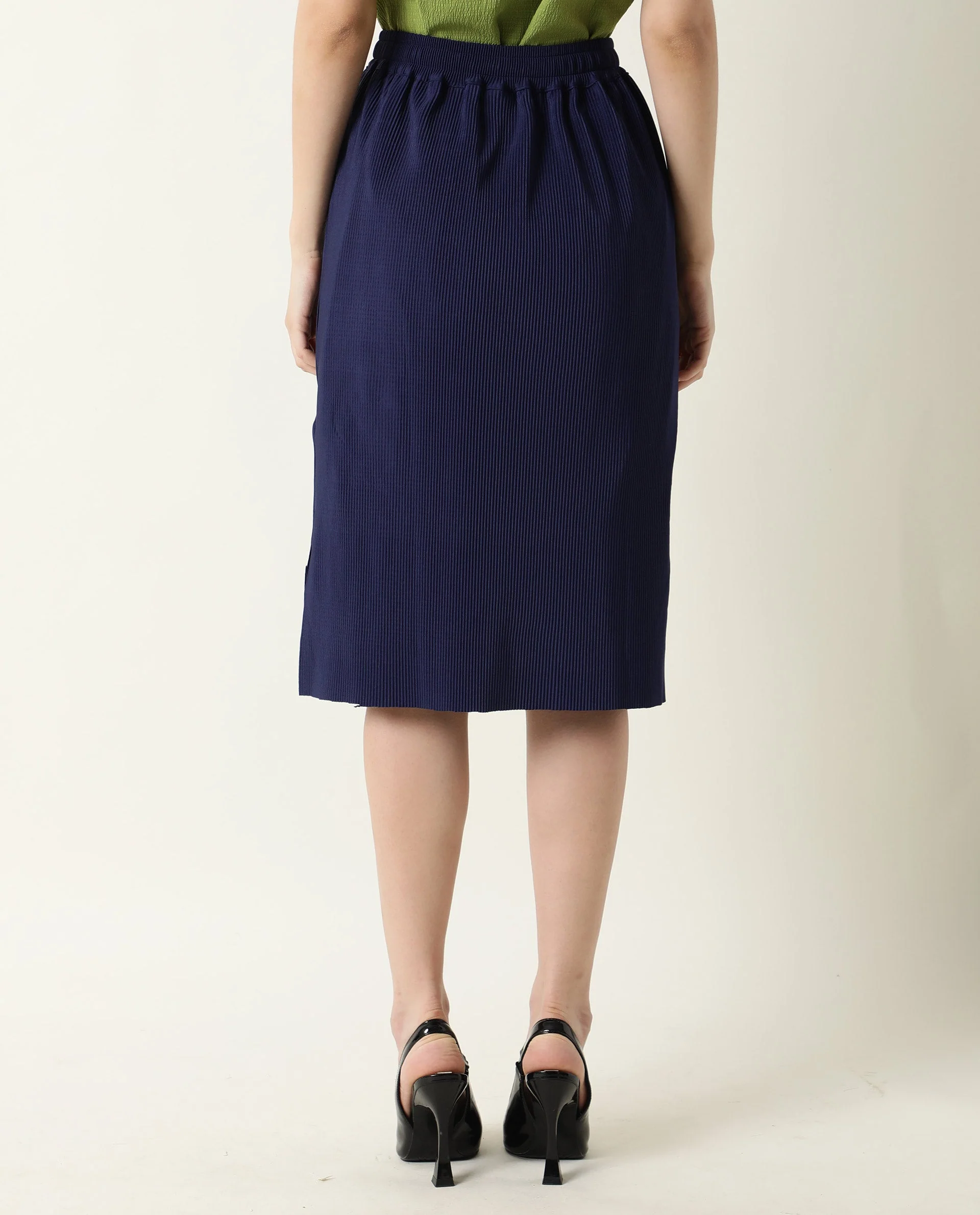 Rareism Women's Browse Navy Skirt - Image 7