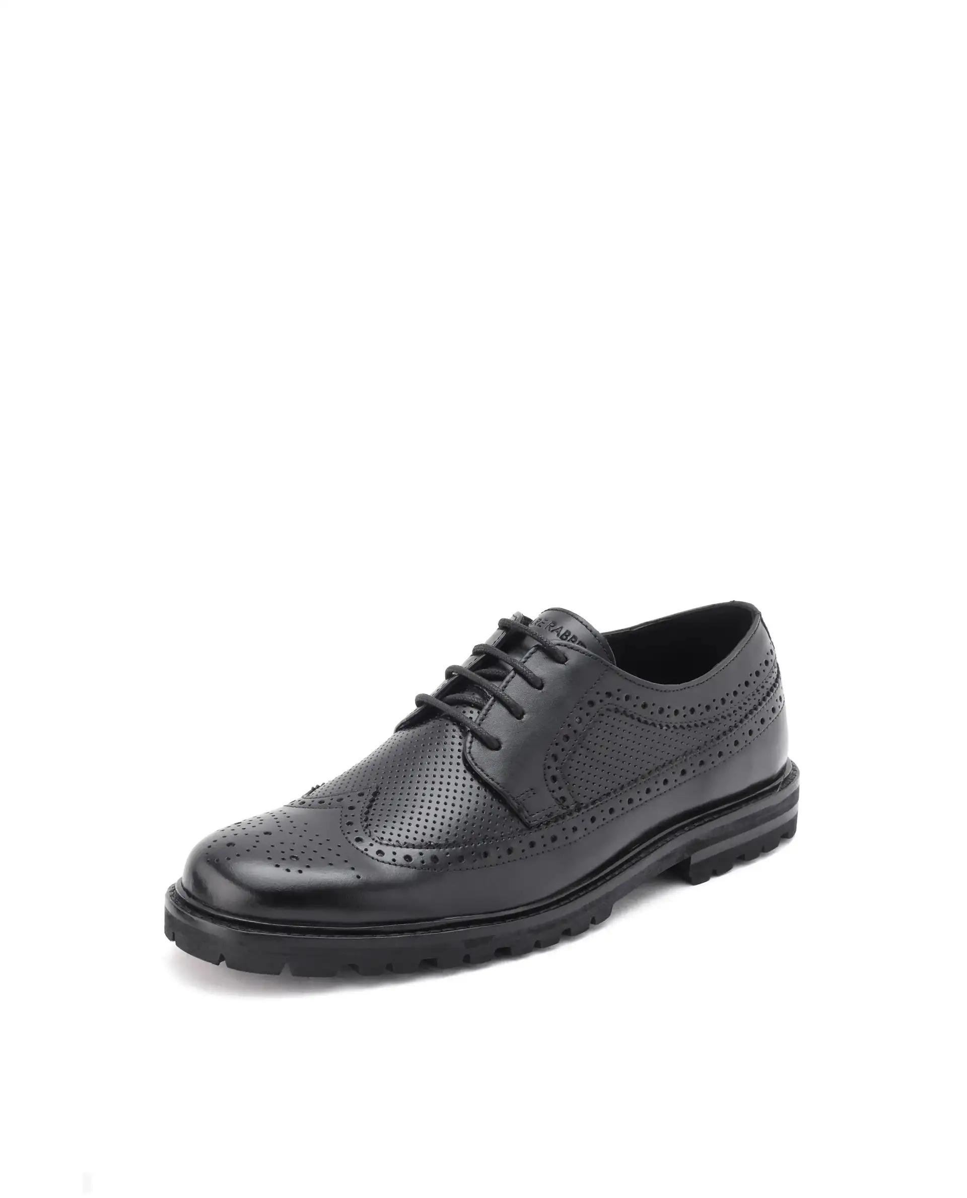 Rare Rabbit Men's Brox Black Plain Shoes - Image 2